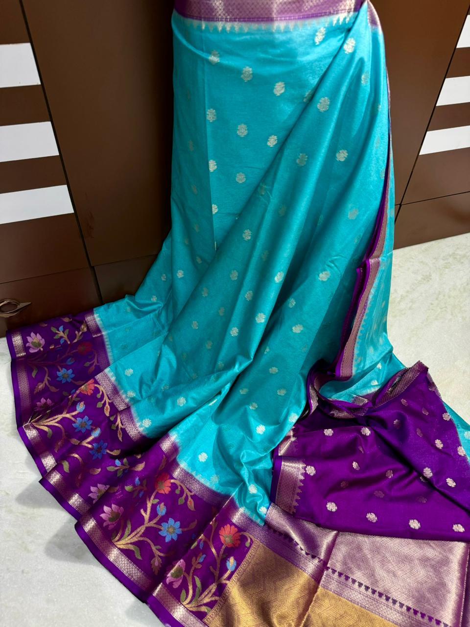 Premium Banarasi Dyble Dupion Soft Silk Sarees
