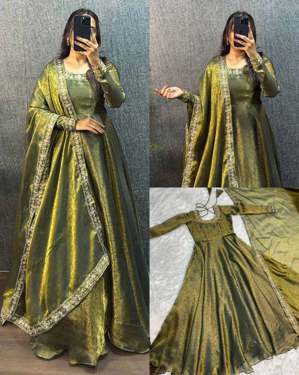 Festive Gown with Duppata