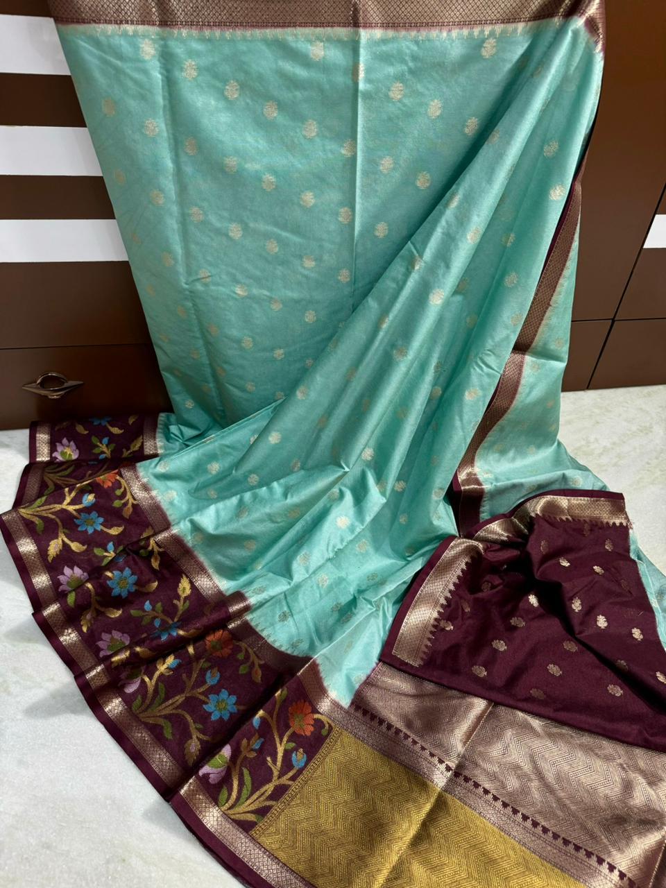 Premium Banarasi Dyble Dupion Soft Silk Sarees