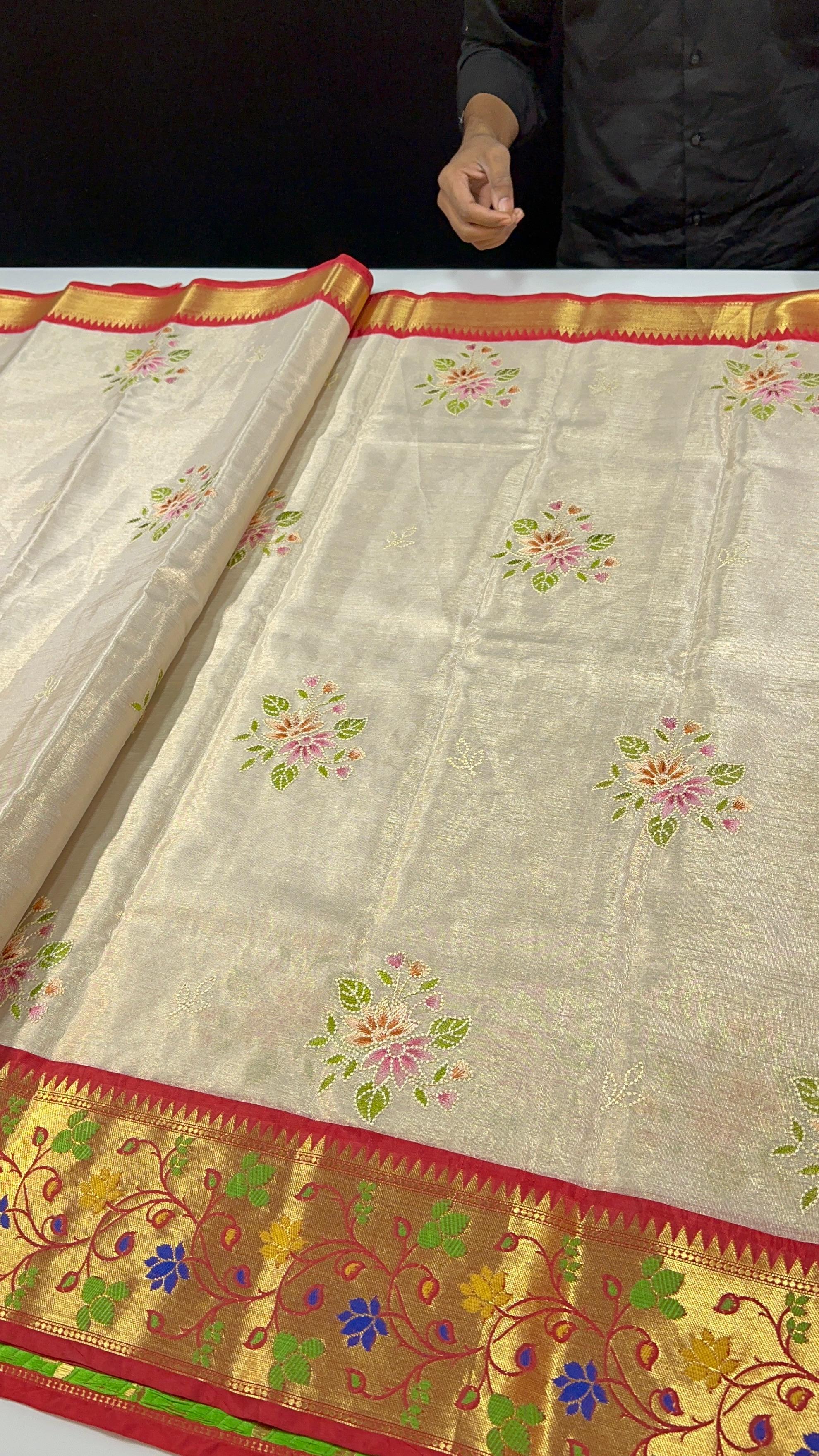 Premium Soft Banarasi Tissue Silk Sarees