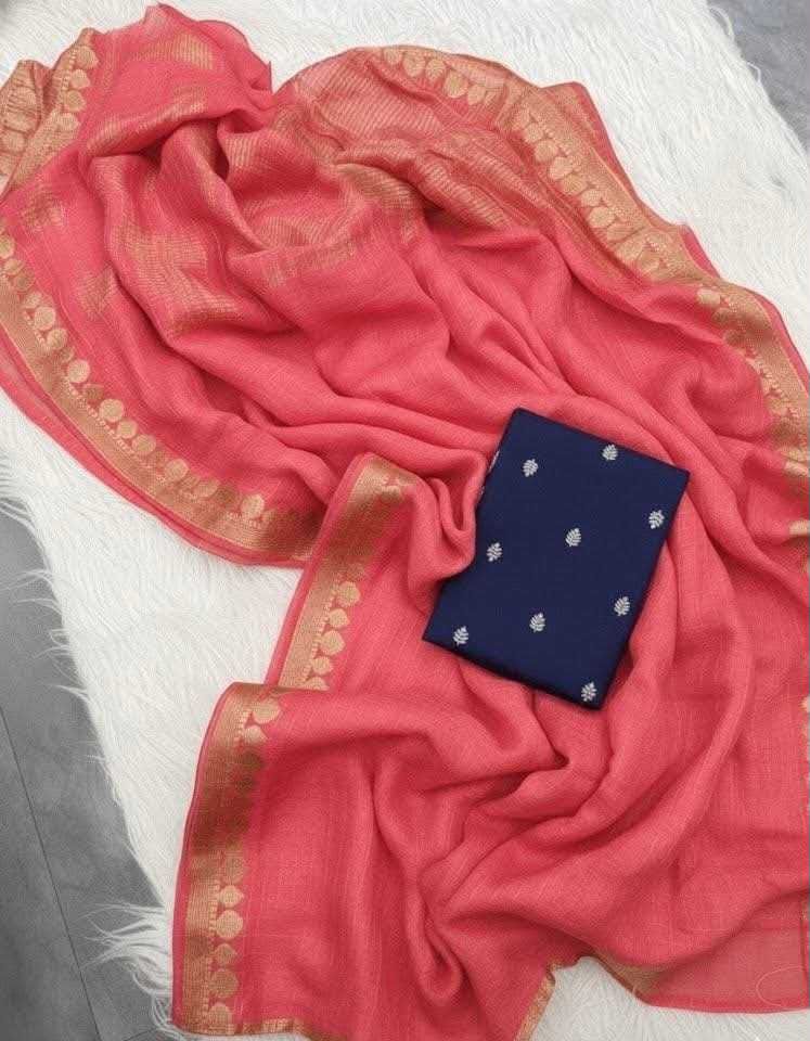 Viscose Georgette Sarees With Viscose Weaving Blouse