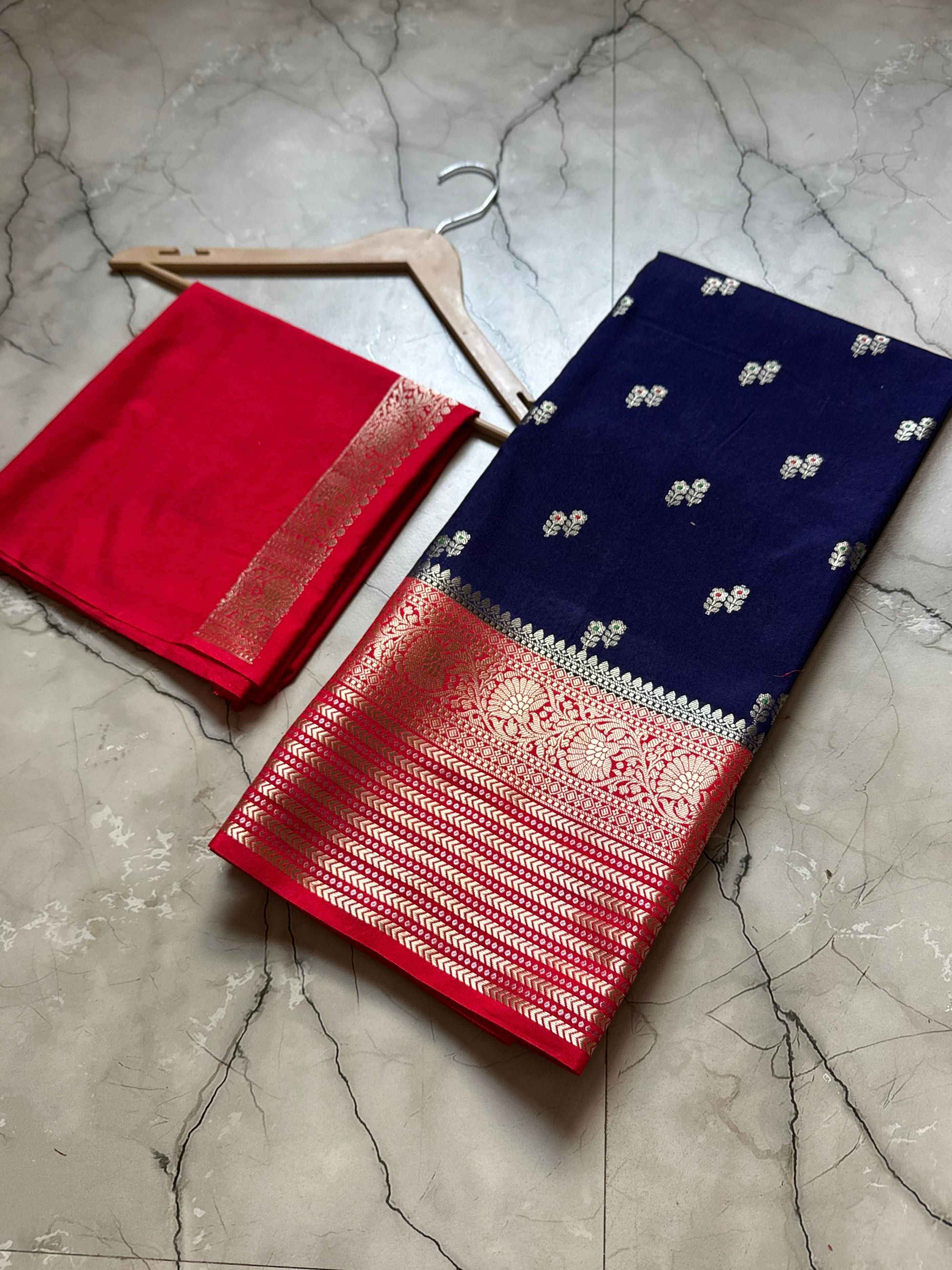 Banarasi Raw Mango Silk Sarees