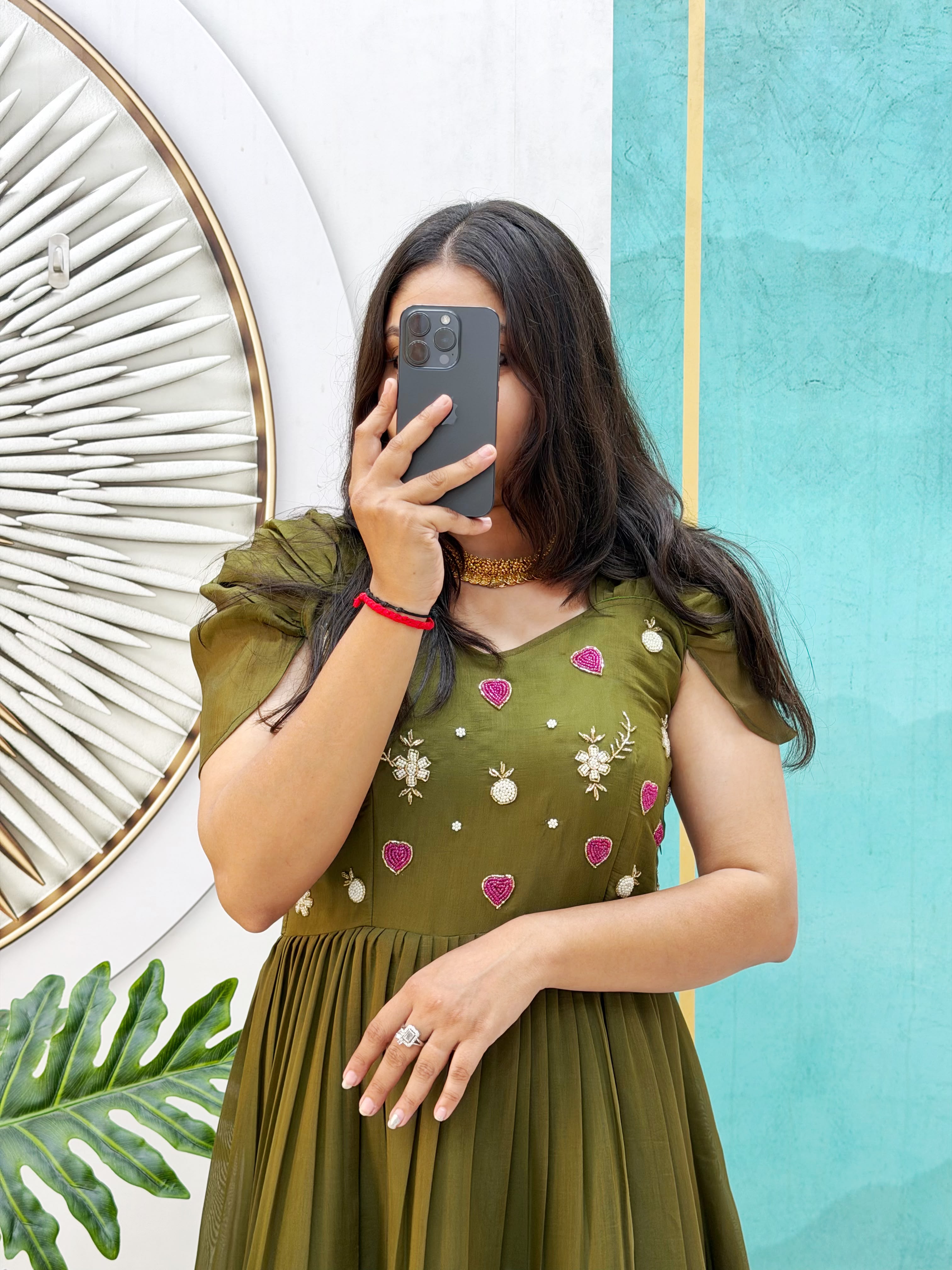 Premium Mul Cotton frocks with Maggam Work
