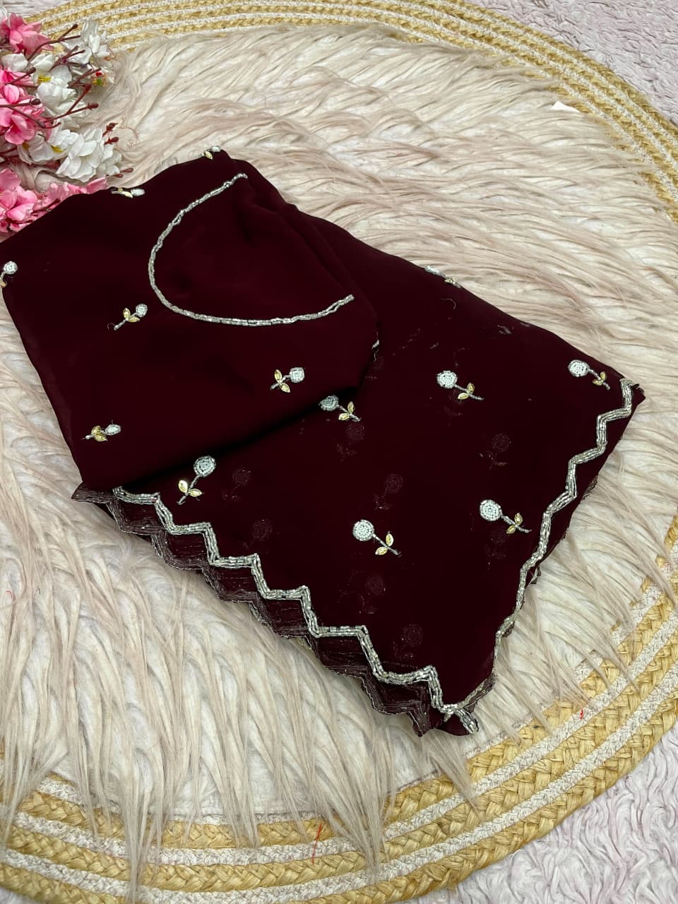 Premium Georgette Cocktails Sarees