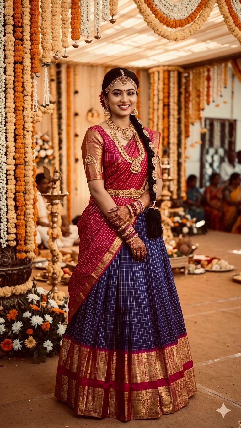 Pure Kanchi Cotton Fully Stitched Lehengas