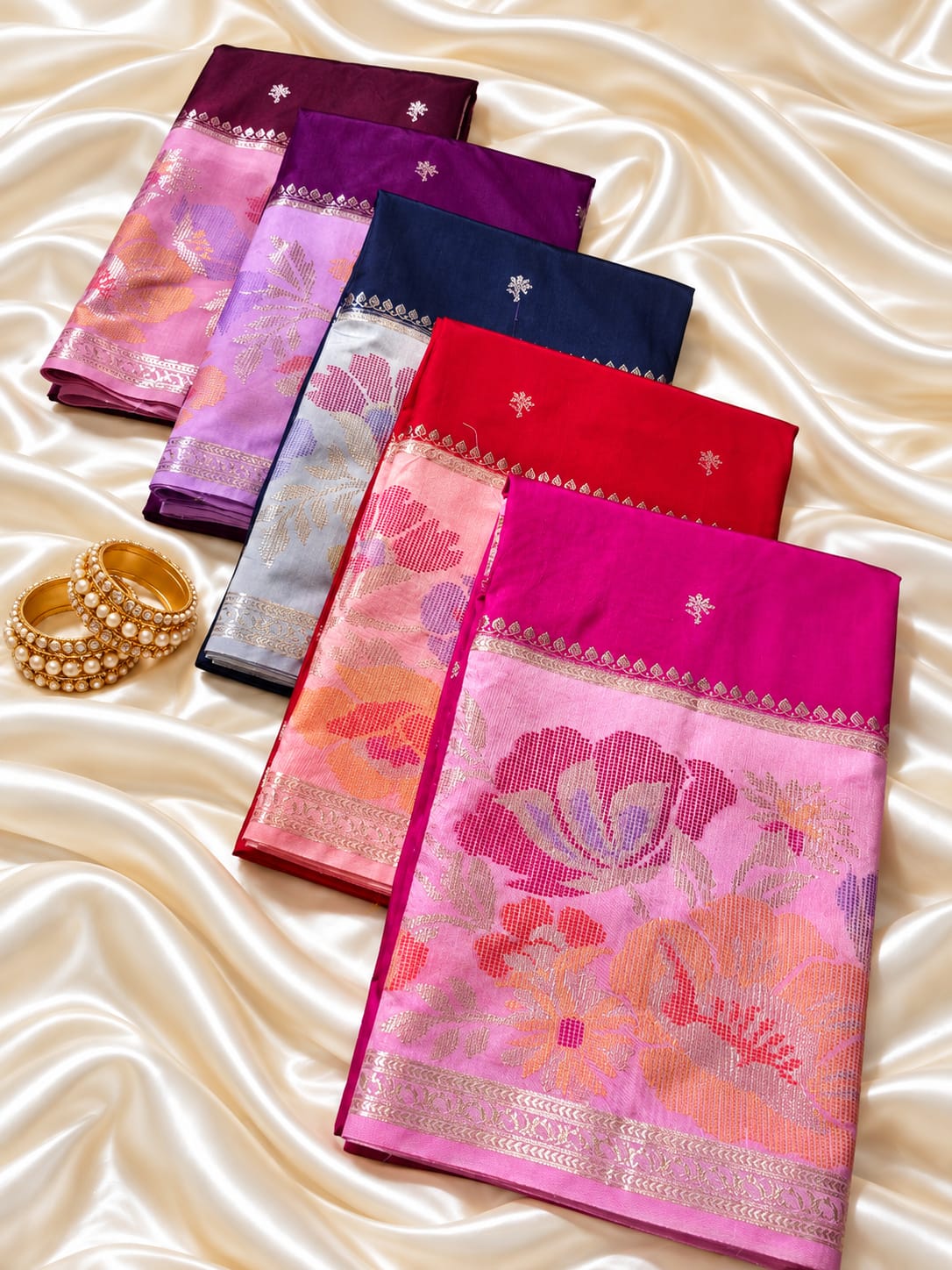 Premium Banarasi Katan Silk Soft Sarees