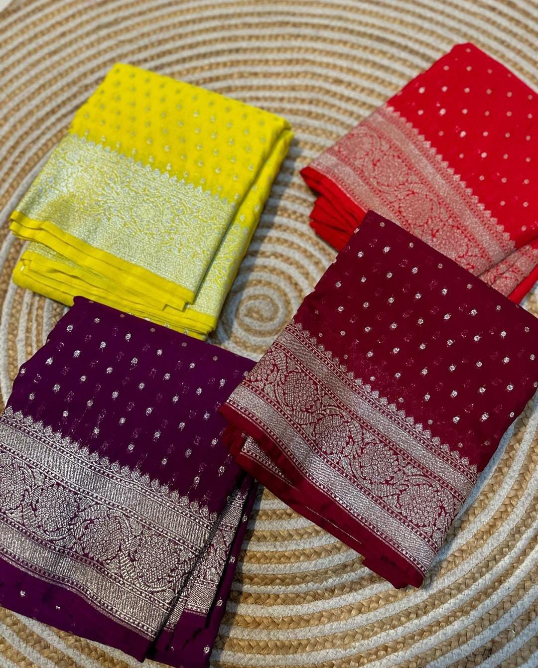 Handloom Georgette Katan Saree