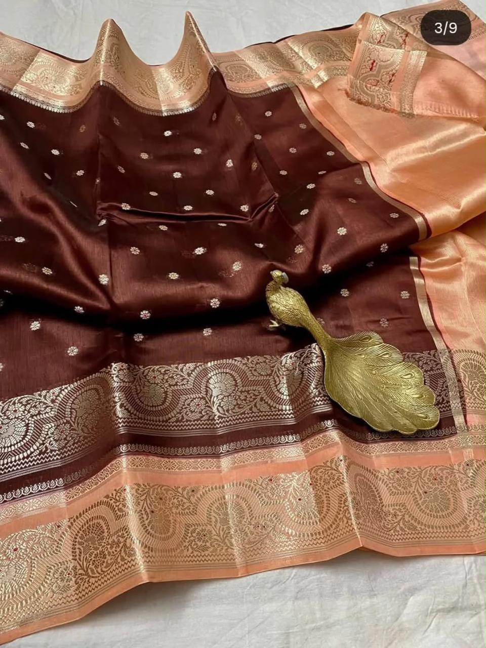 Banarasi Semi Katan Silk Sarees