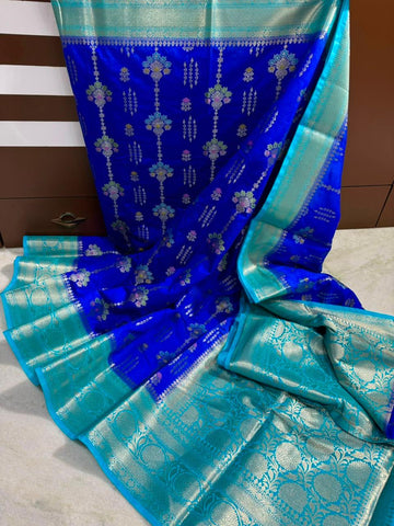 Soft Banarasi Dybl Dupion Soft Silk Sarees