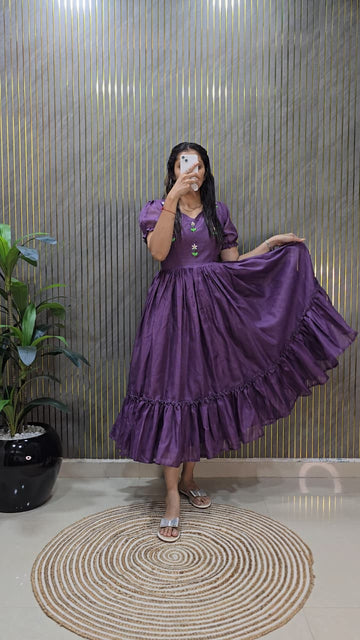 Premium Kota Check Silk Gowns