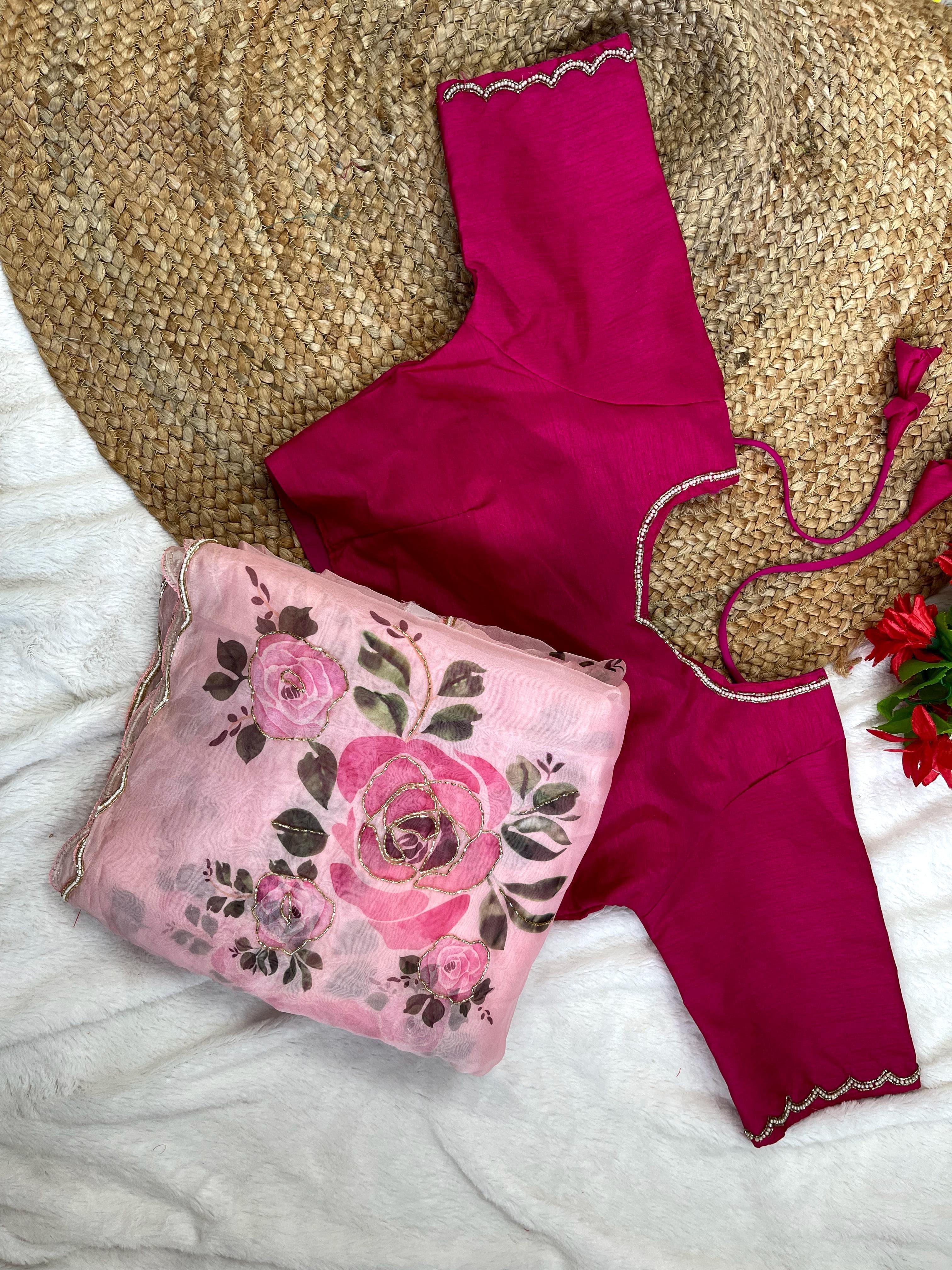 Soft Organza Silk Saree with Premium Work