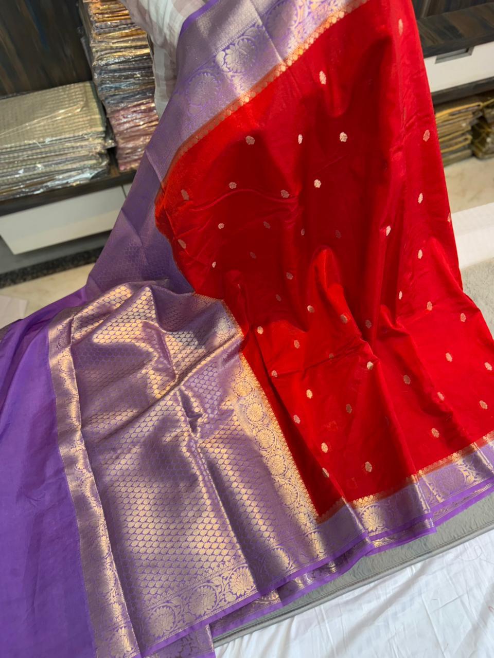 Banarasi Green Raw Mango Sarees