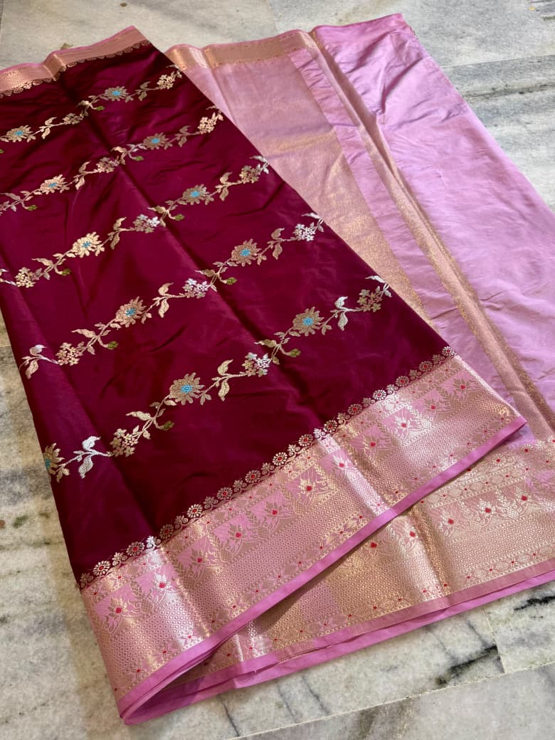Banarasi Semi Katan Silk Sarees