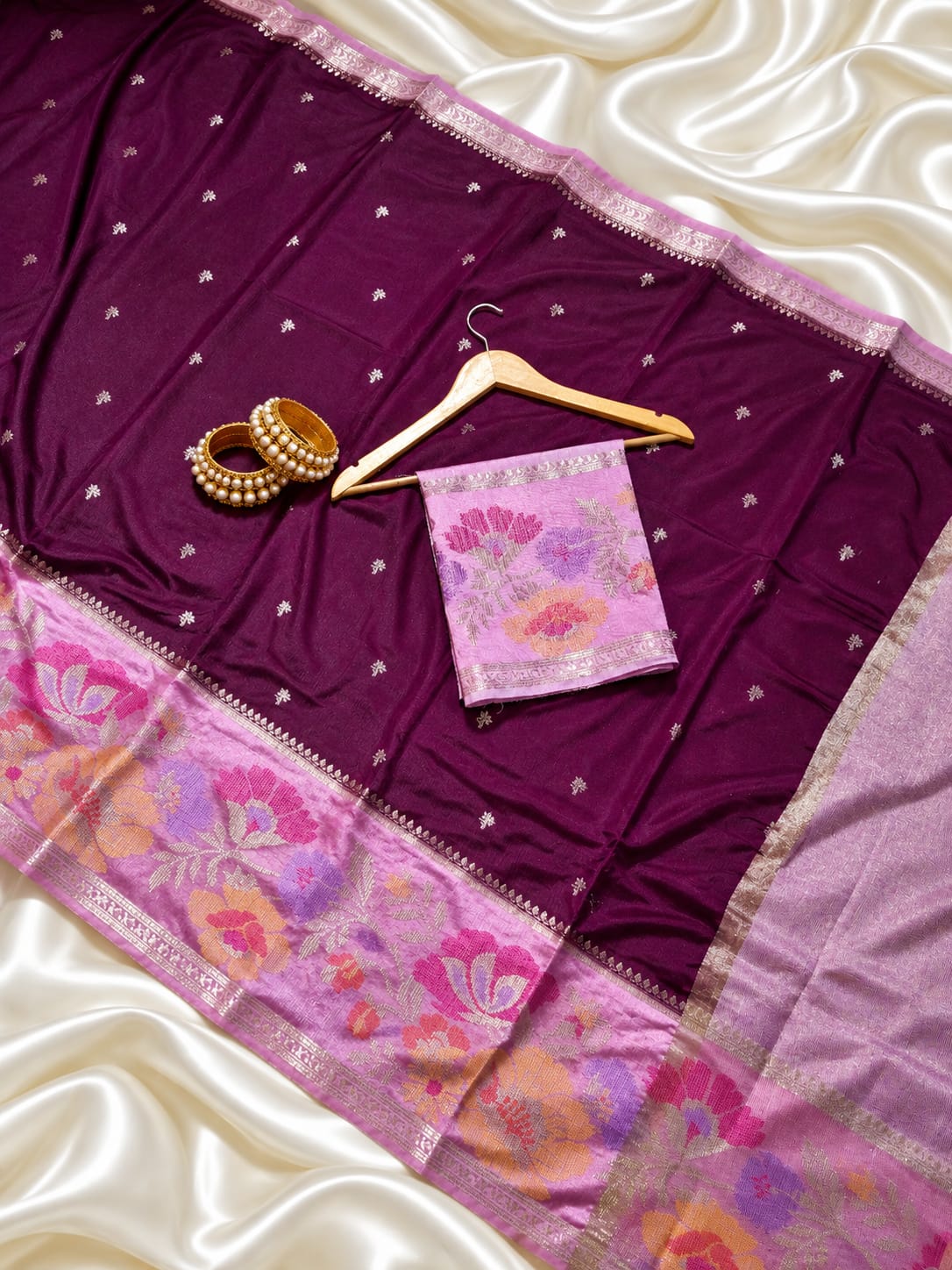 Premium Banarasi Katan Silk Soft Sarees