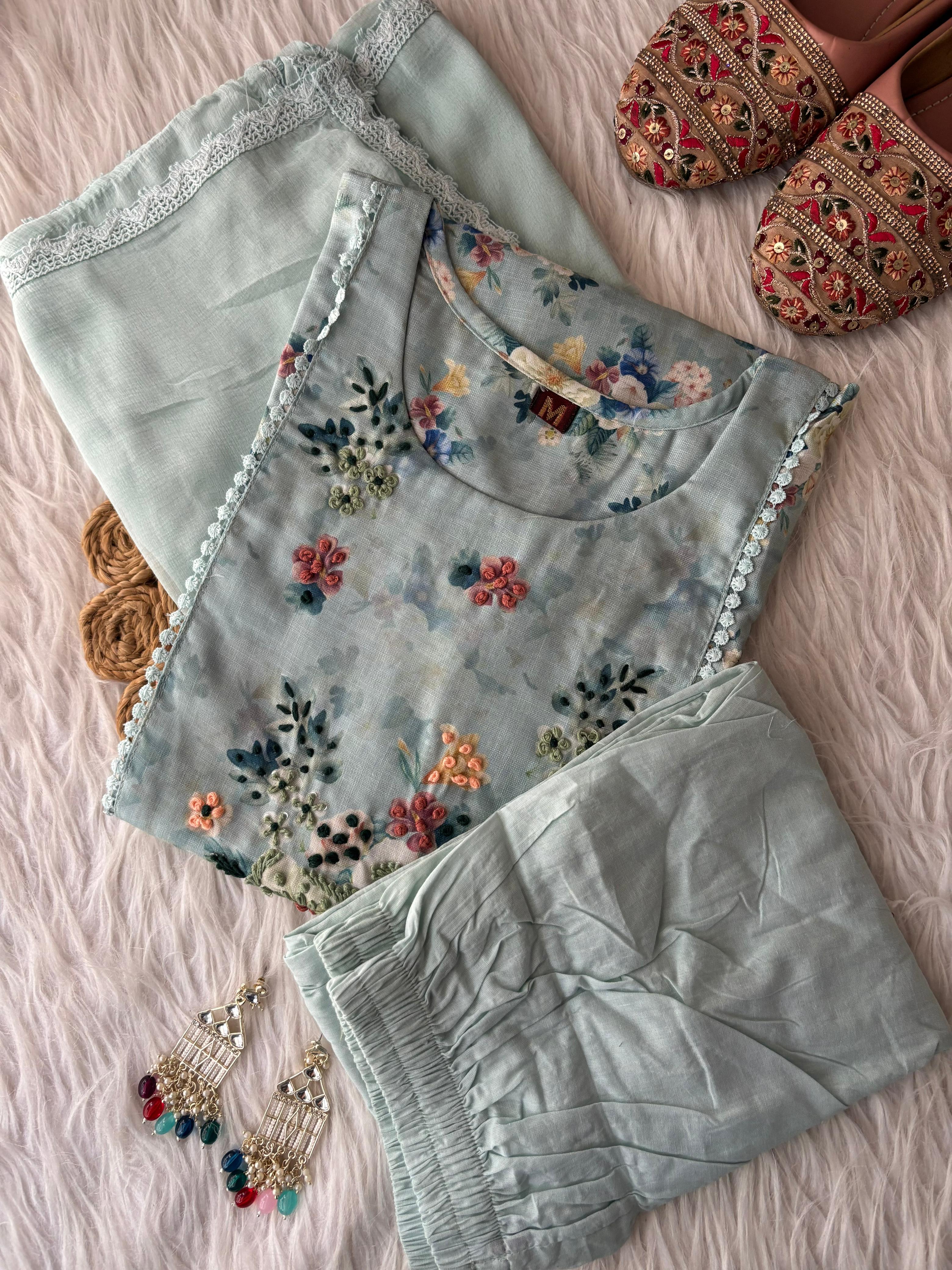 Premium Lenin Cotton Kurti sets