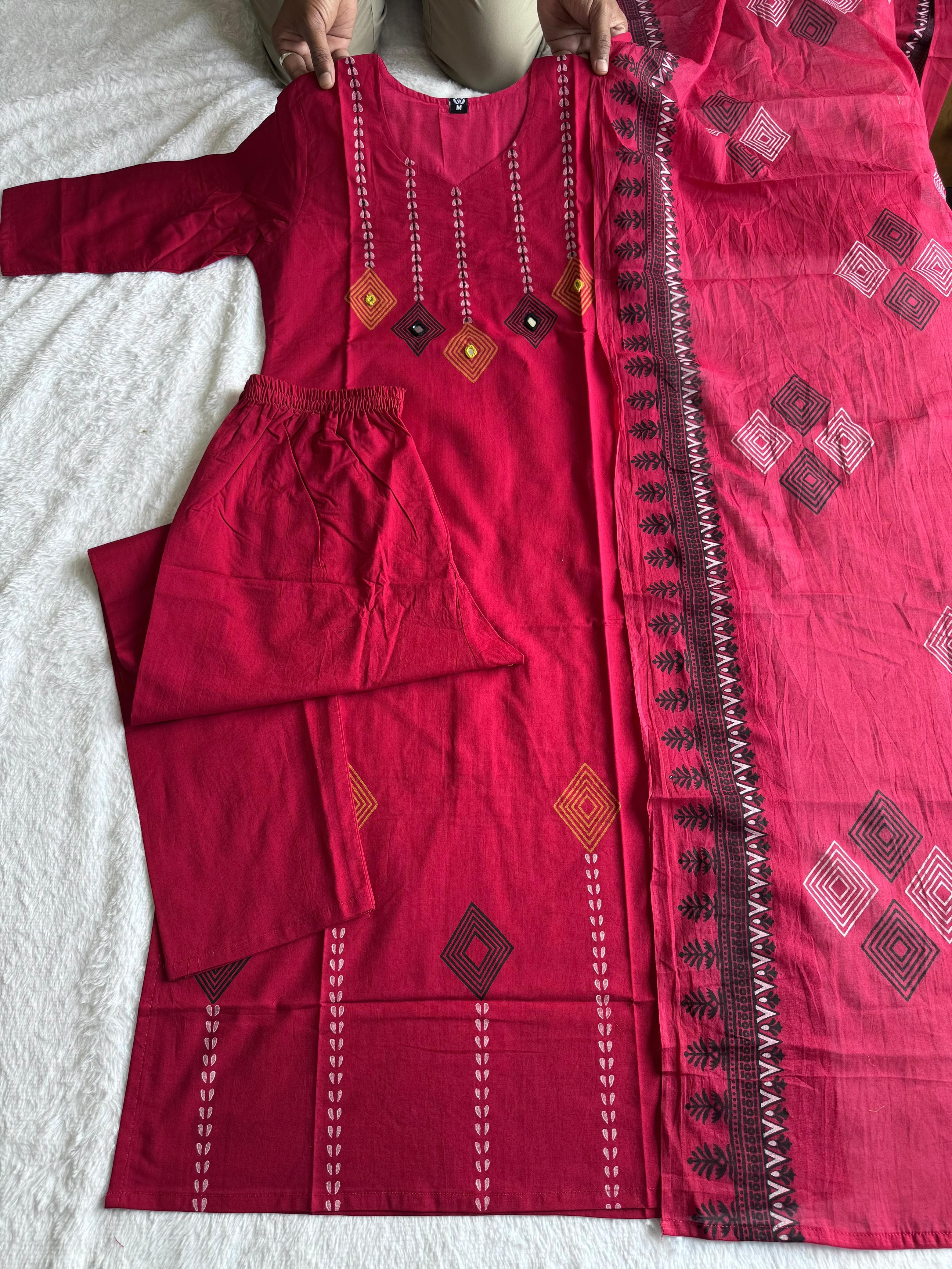 New Designers Kurti Pent Duppata Set
