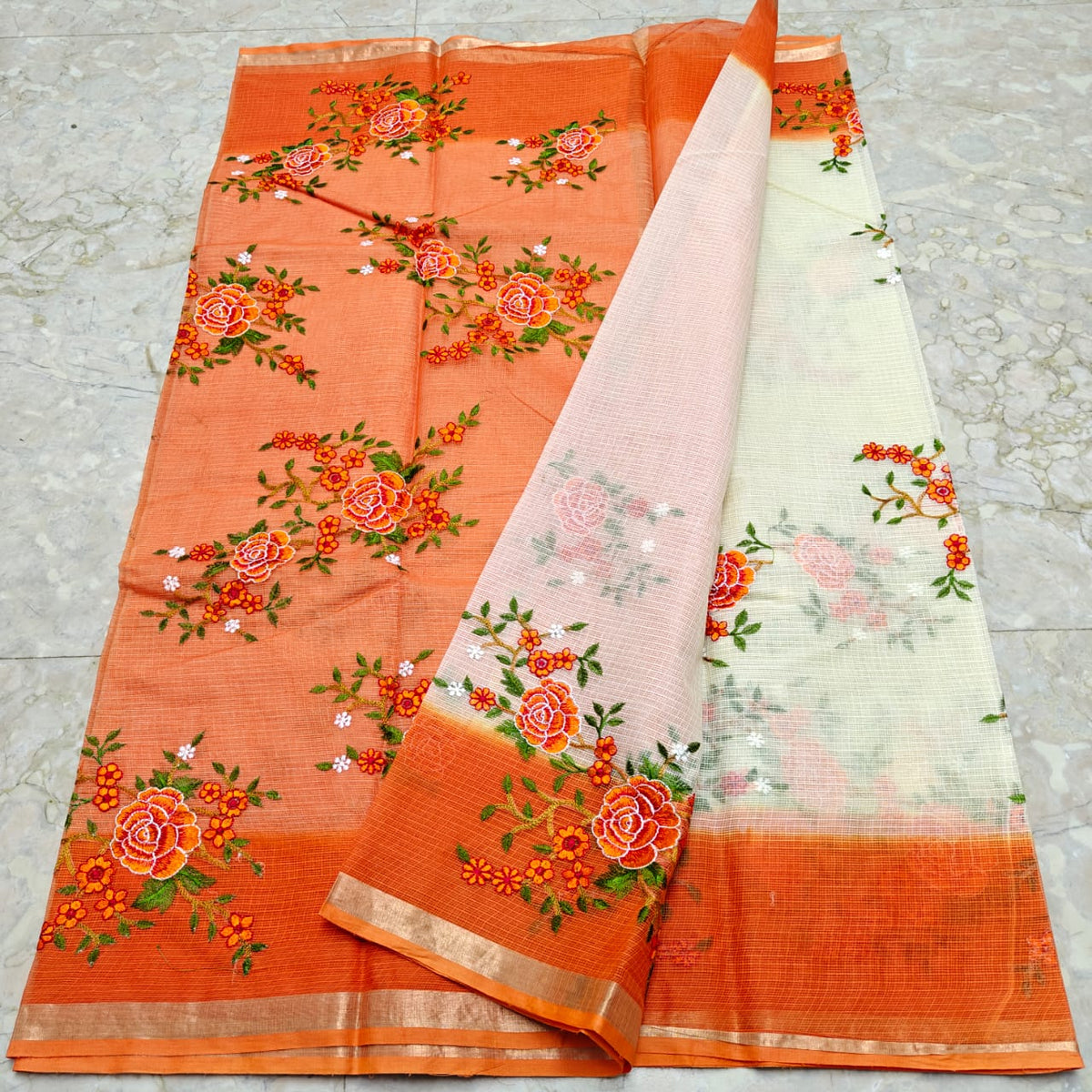 Pure Kota doriya embroidery sarees
