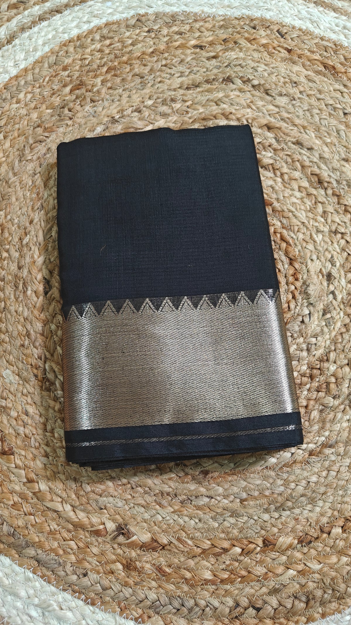 Mangalagiri Pattu Sarees With Temple Border