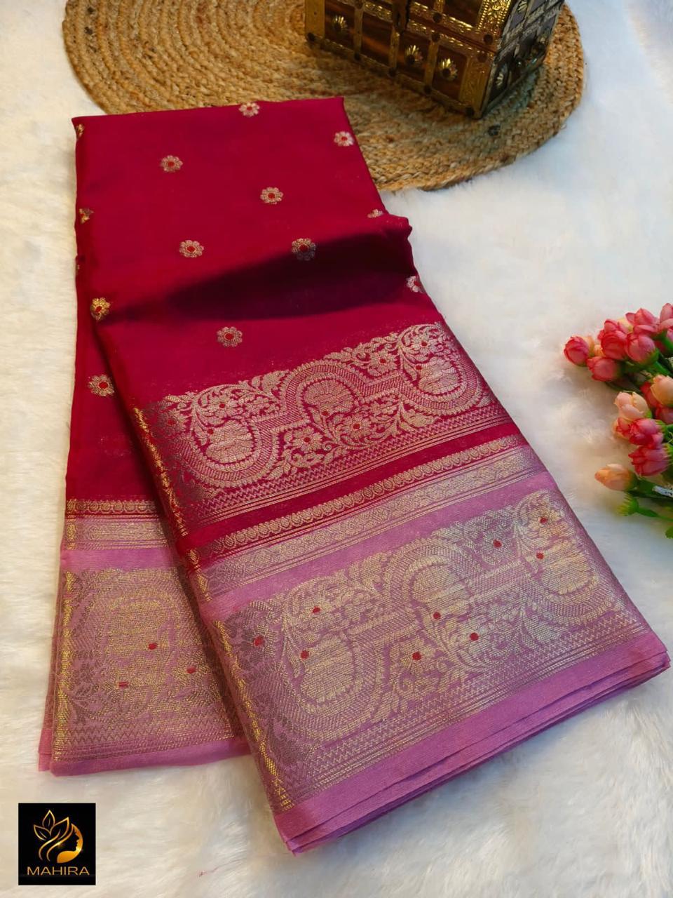 Banarasi Semi Katan Silk Sarees