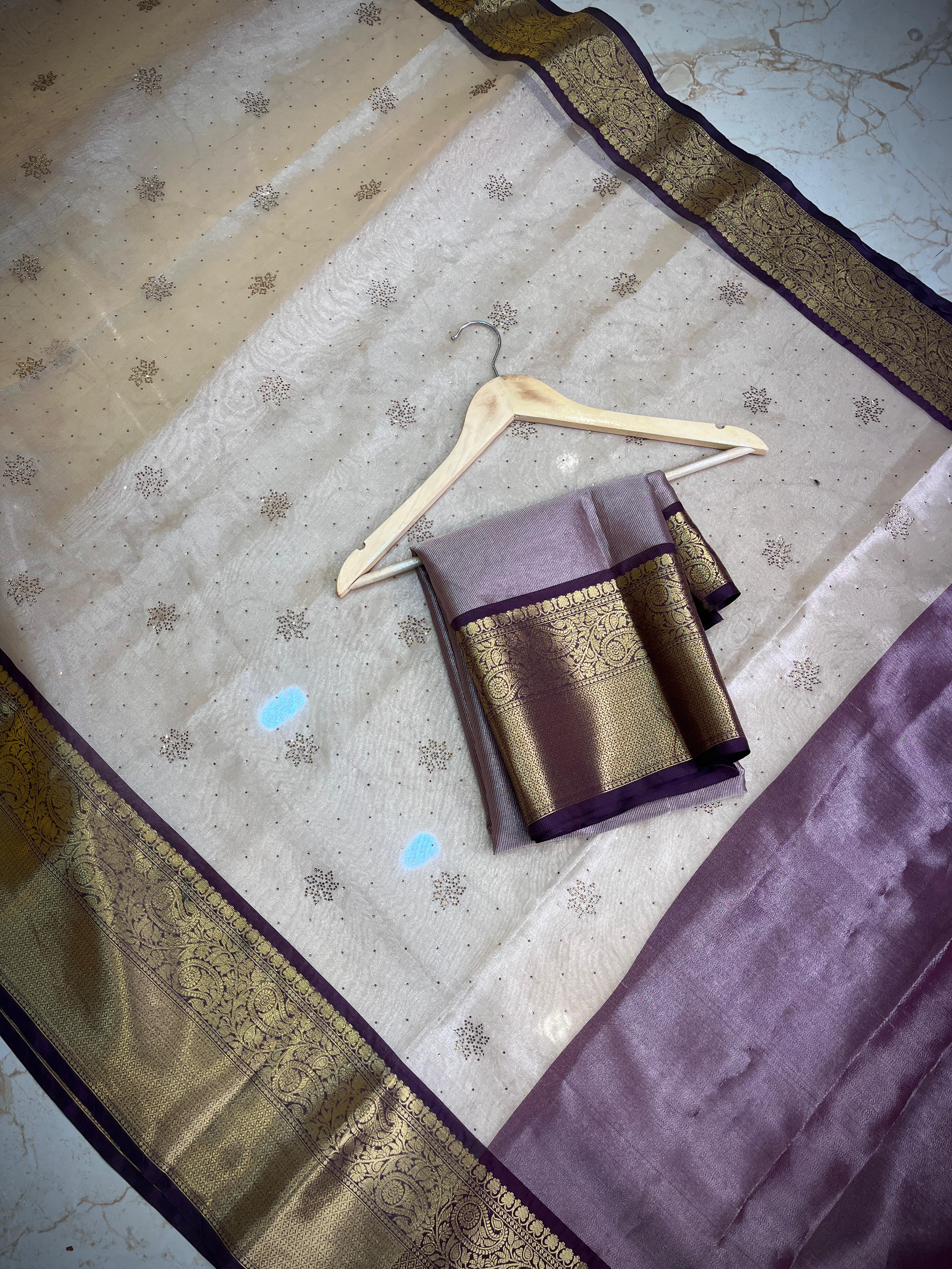 Soft Banarasi Tissue Silk Saree