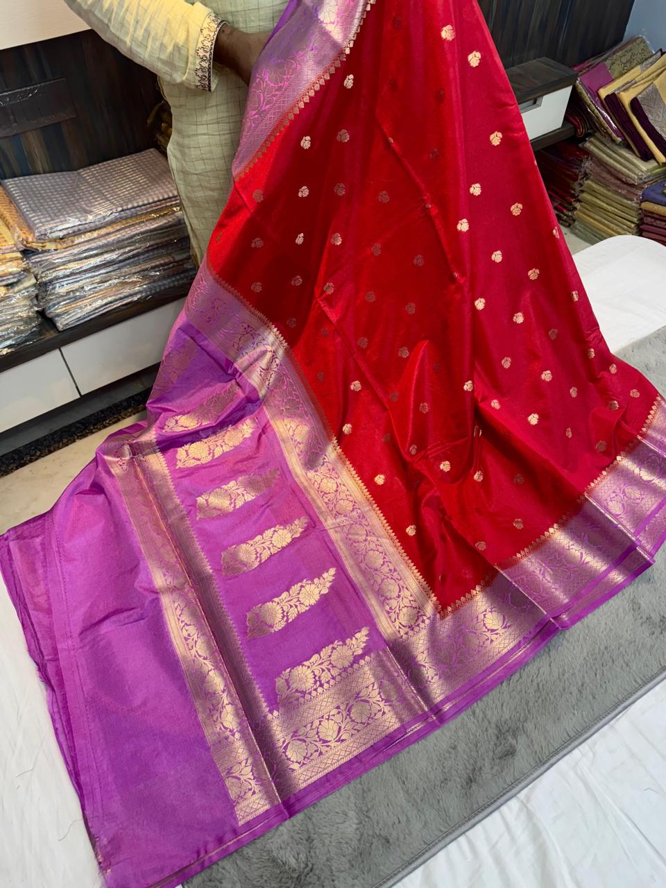 Banarasi Raw Mango Silk Sarees