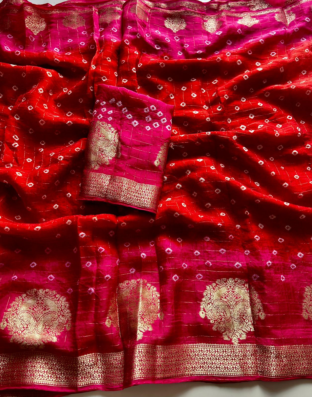 Bandini sarees with kanchi border