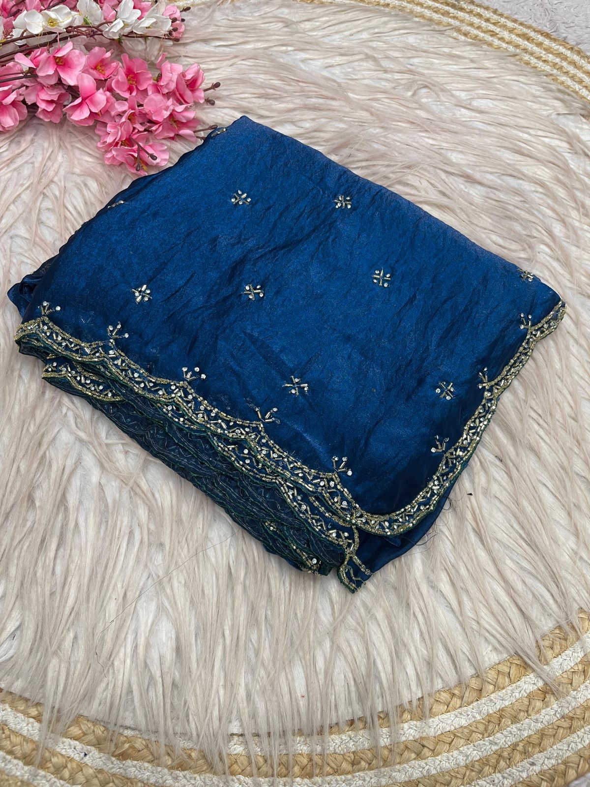20+ Colors in Celebs Favorite Space Silk Fandy Satin Silk Sarees