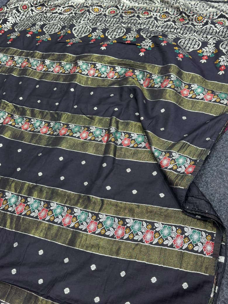 Pure Soft Russian Silk Sarees