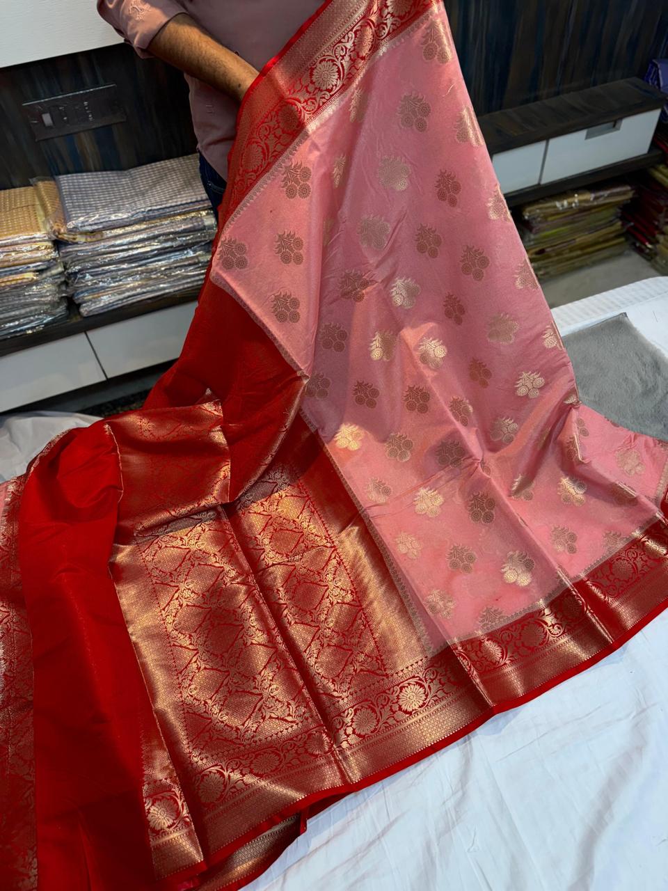 Banarasi Dyble Dupion Soft Silk Sarees
