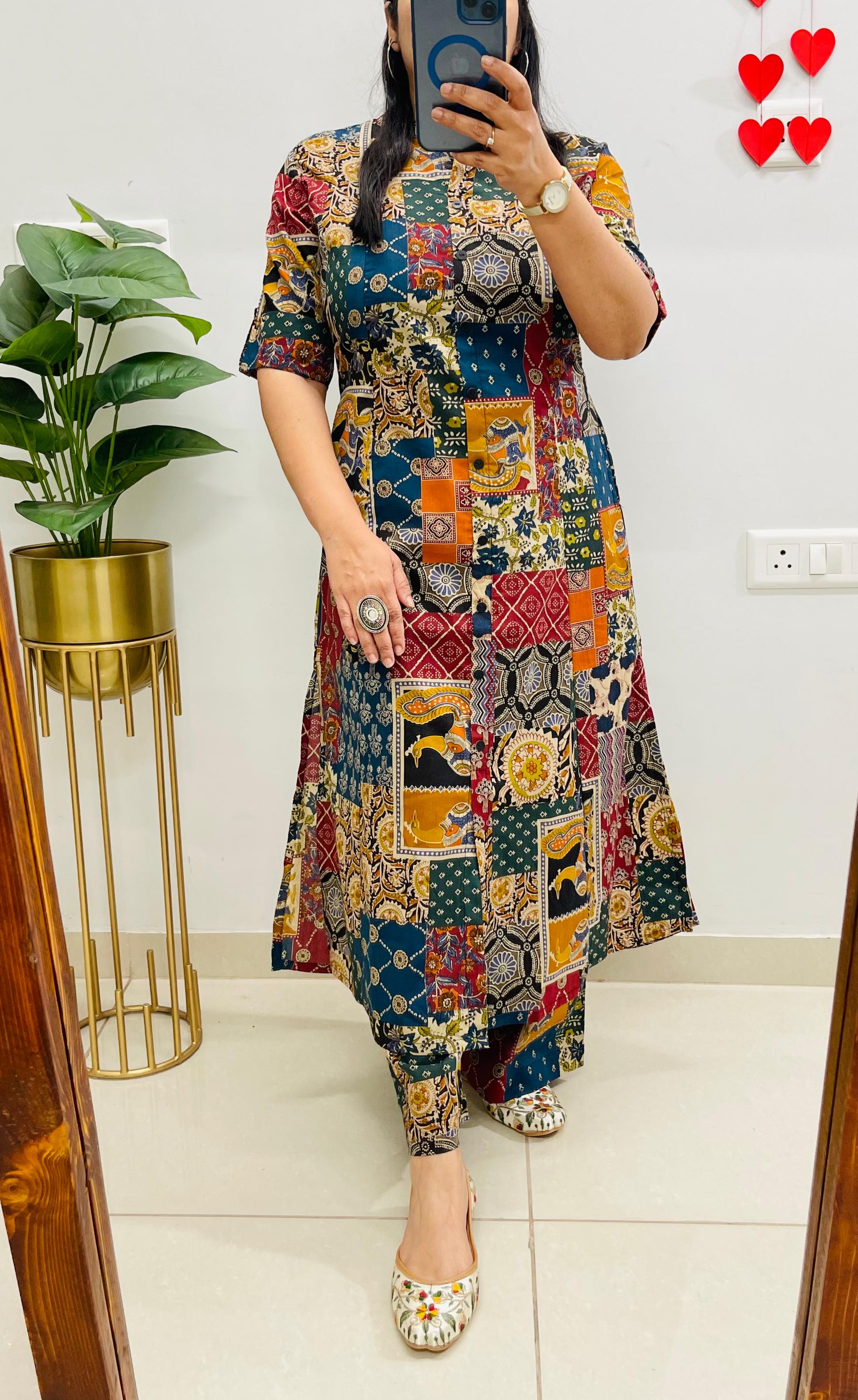 Jaipuri Kalamkari Print Kurti