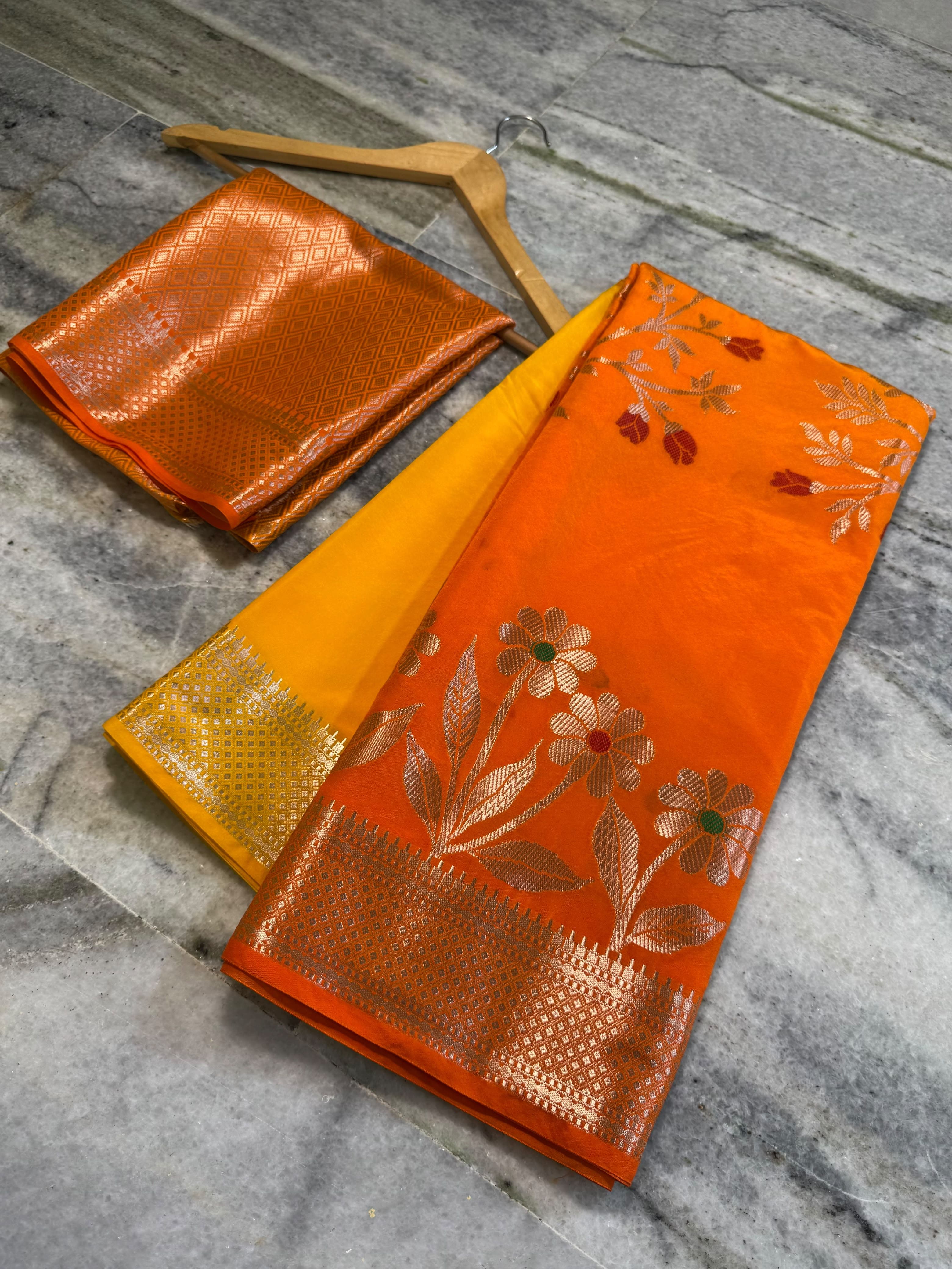 Banarasi Semi katan sarees