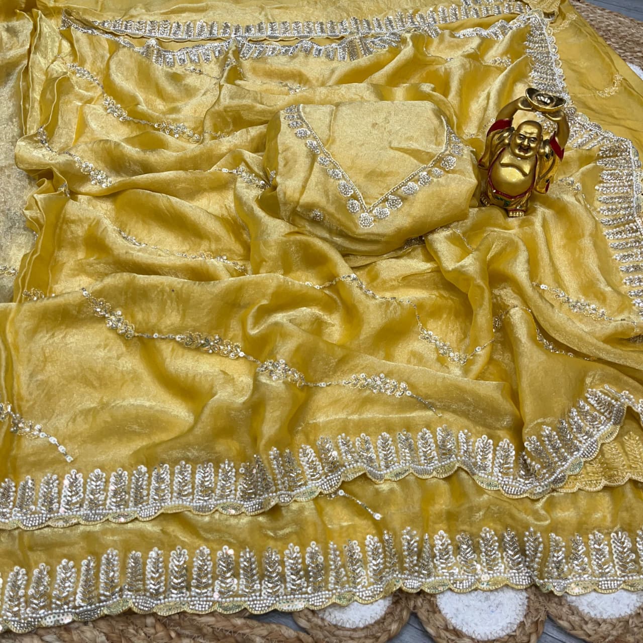 Space Silk with Original Beads Work