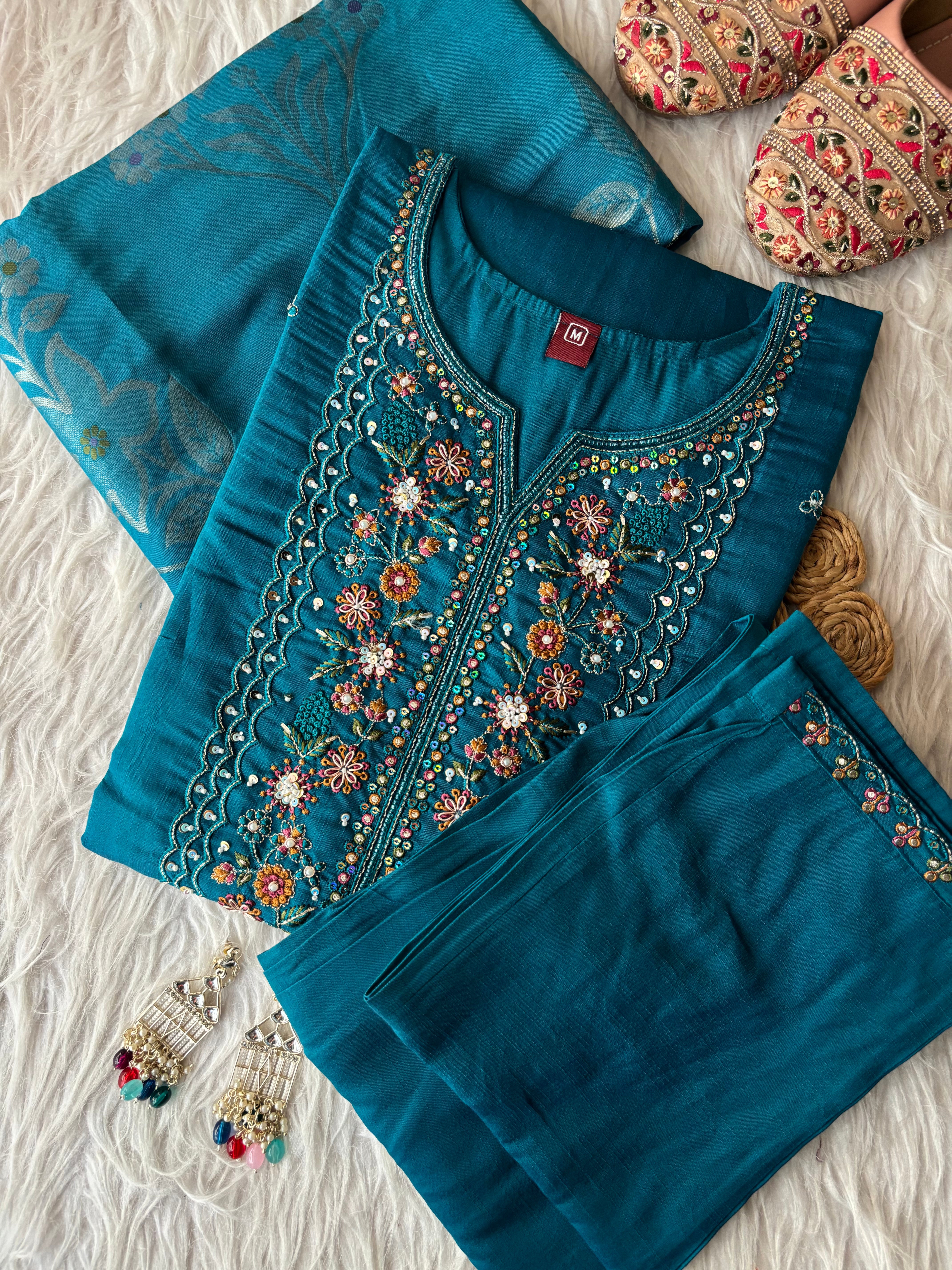 Launching New Designers Kurti Pent Dupatta Sets