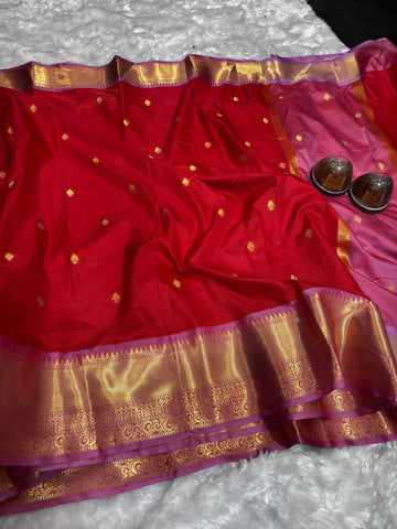 Soft & Shine Premium Banarasi Soft Katan Silk Saree