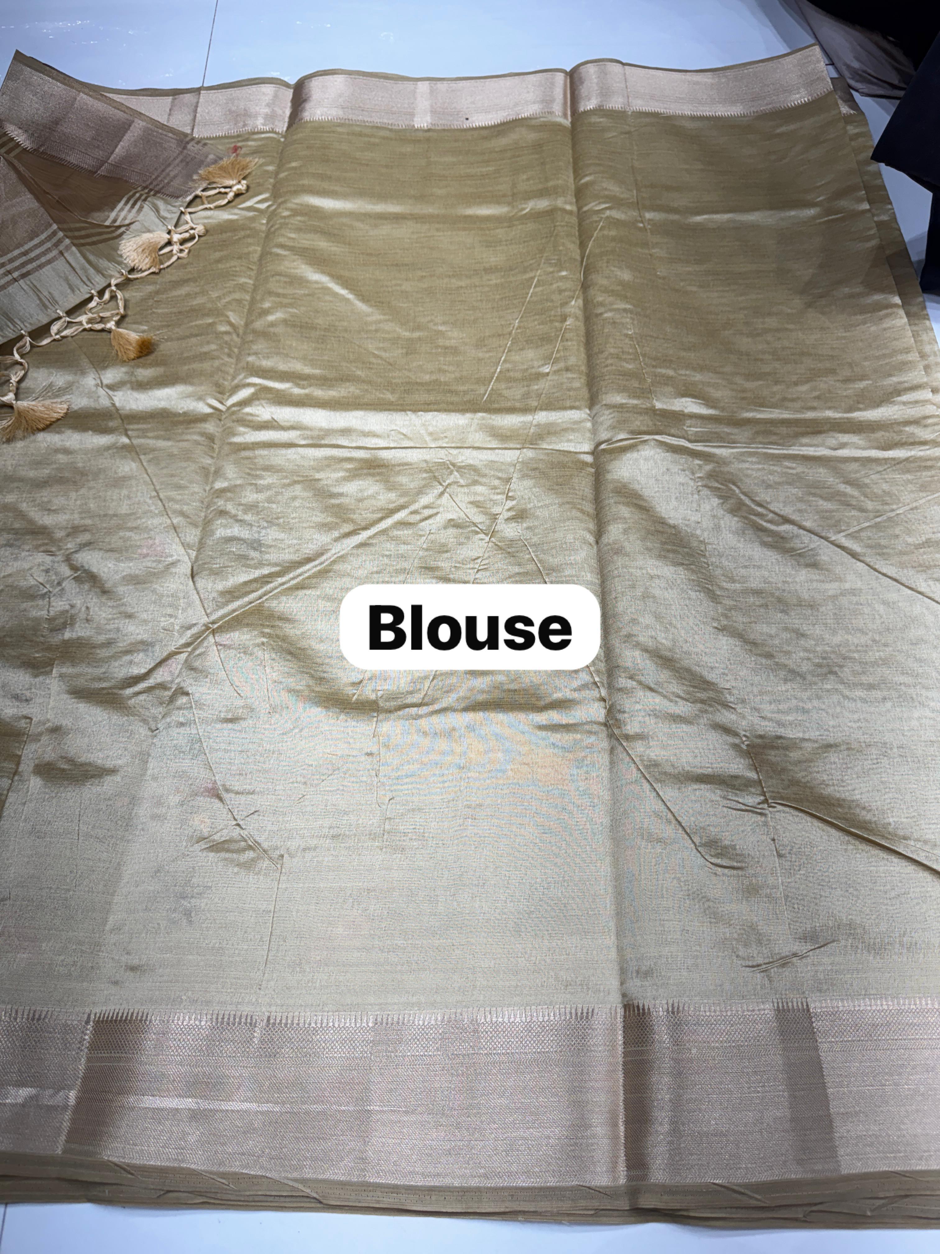 Cotton Silk sarees with all over embroidery