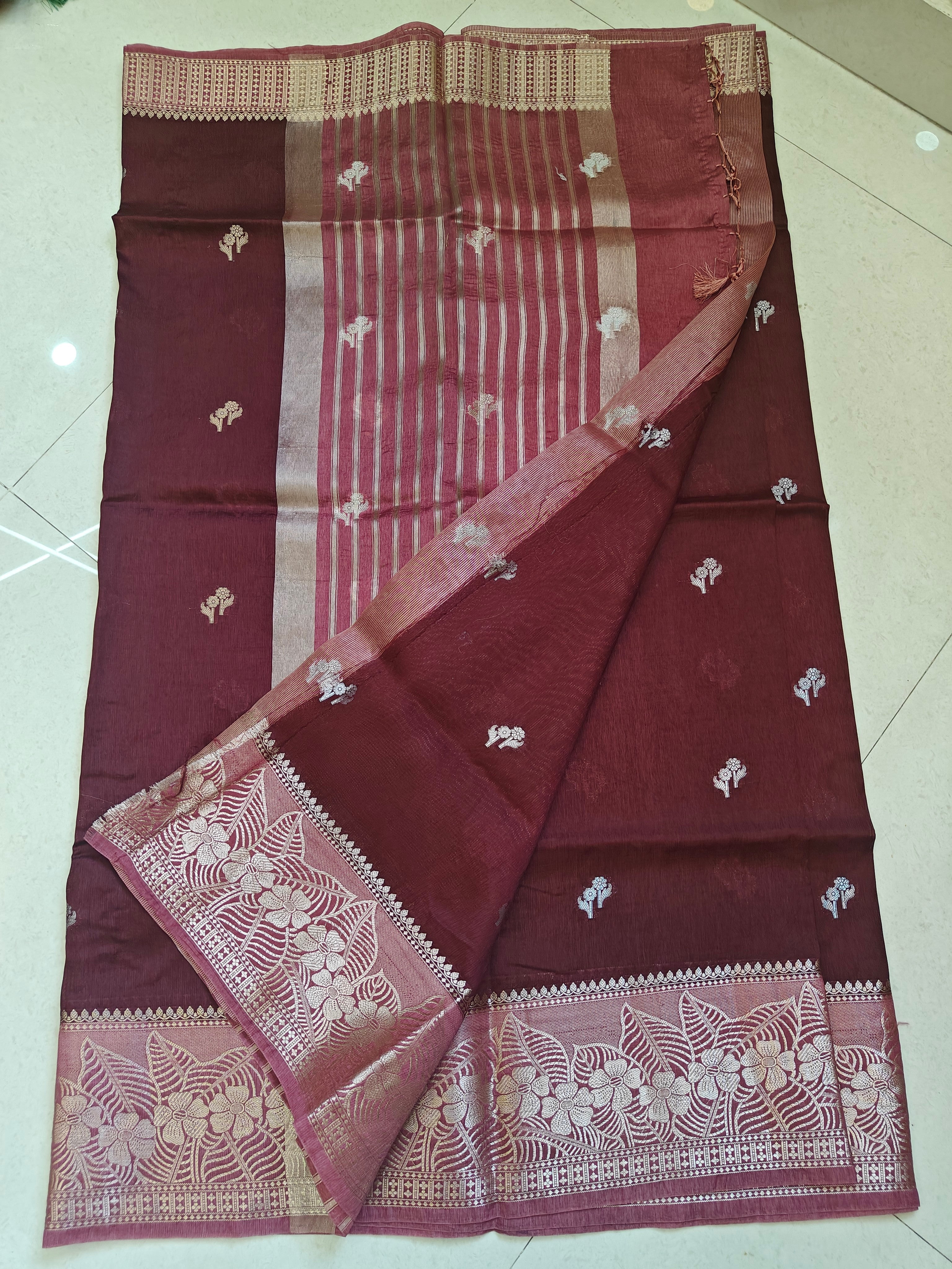 Premium Banarasi Green Mango Sarees