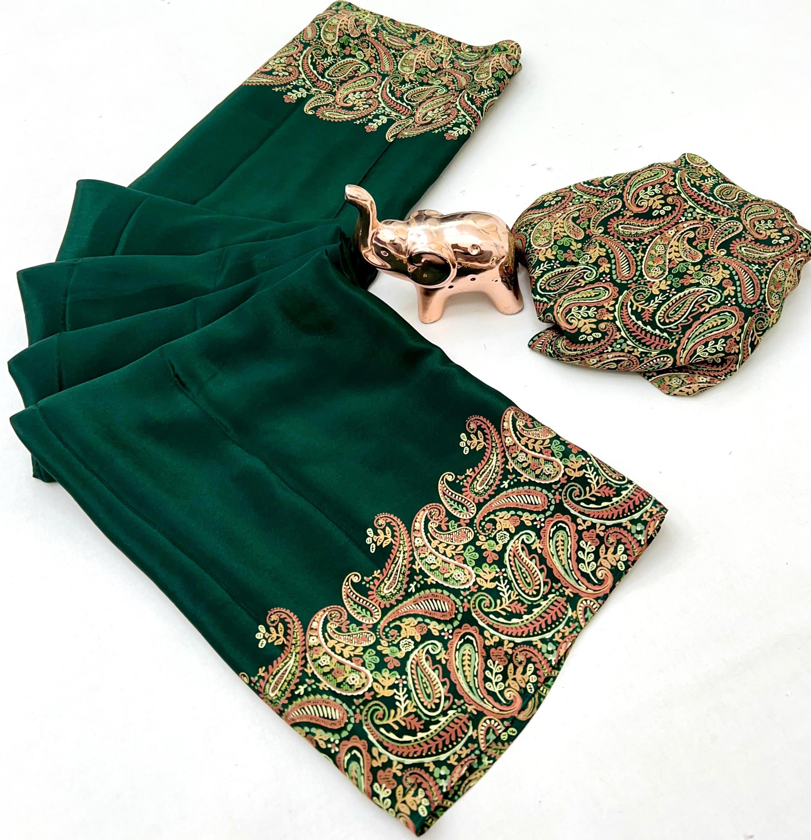 Ajrakh Modal Crape Sarees