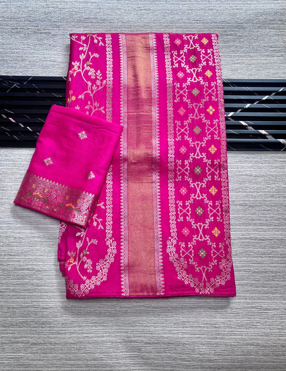 Pure Chinya Tisu Viscose Khadi Crepe Georgette Sarees