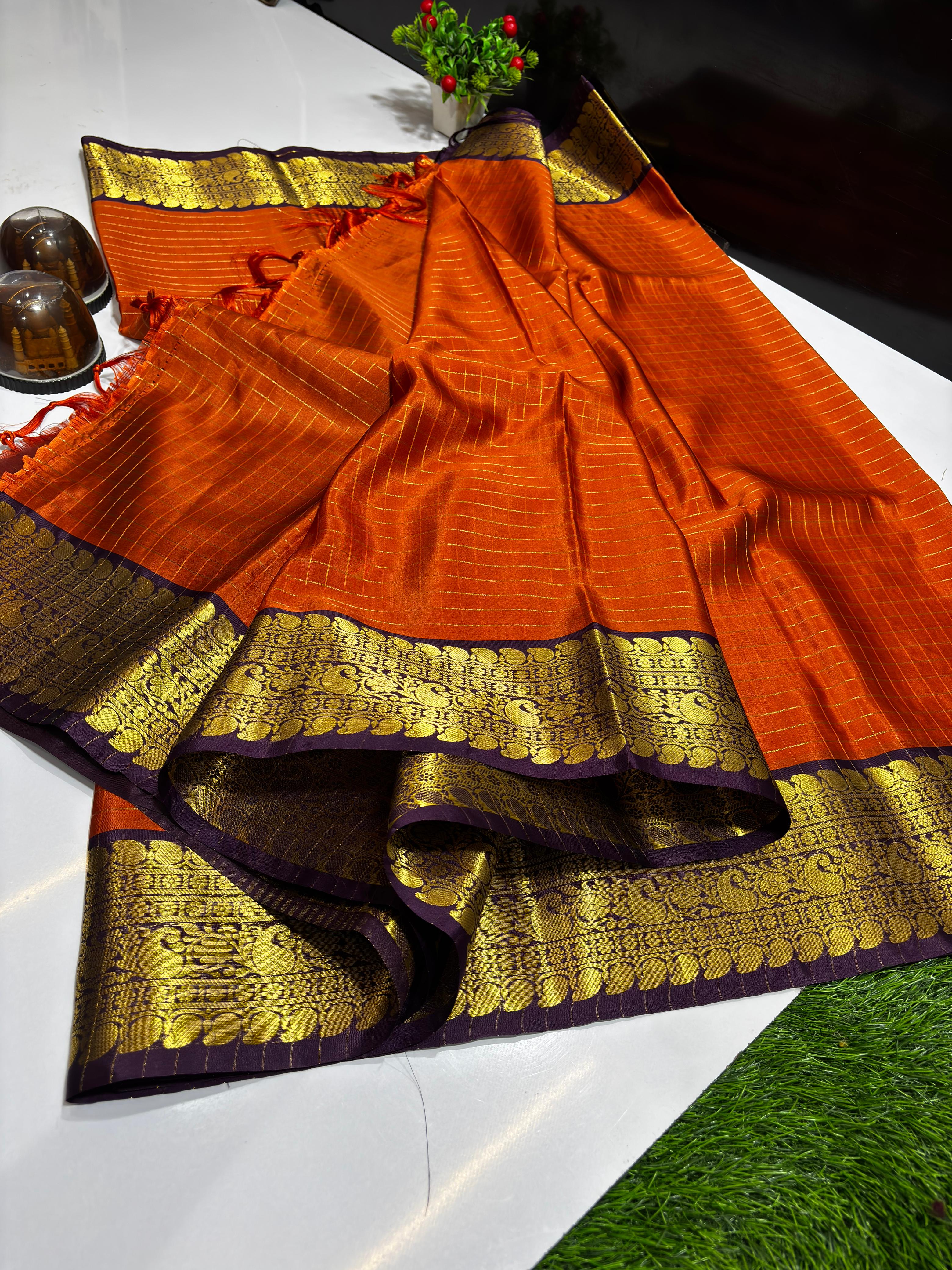 Soft Banarasi Semi Katan Silk Saree