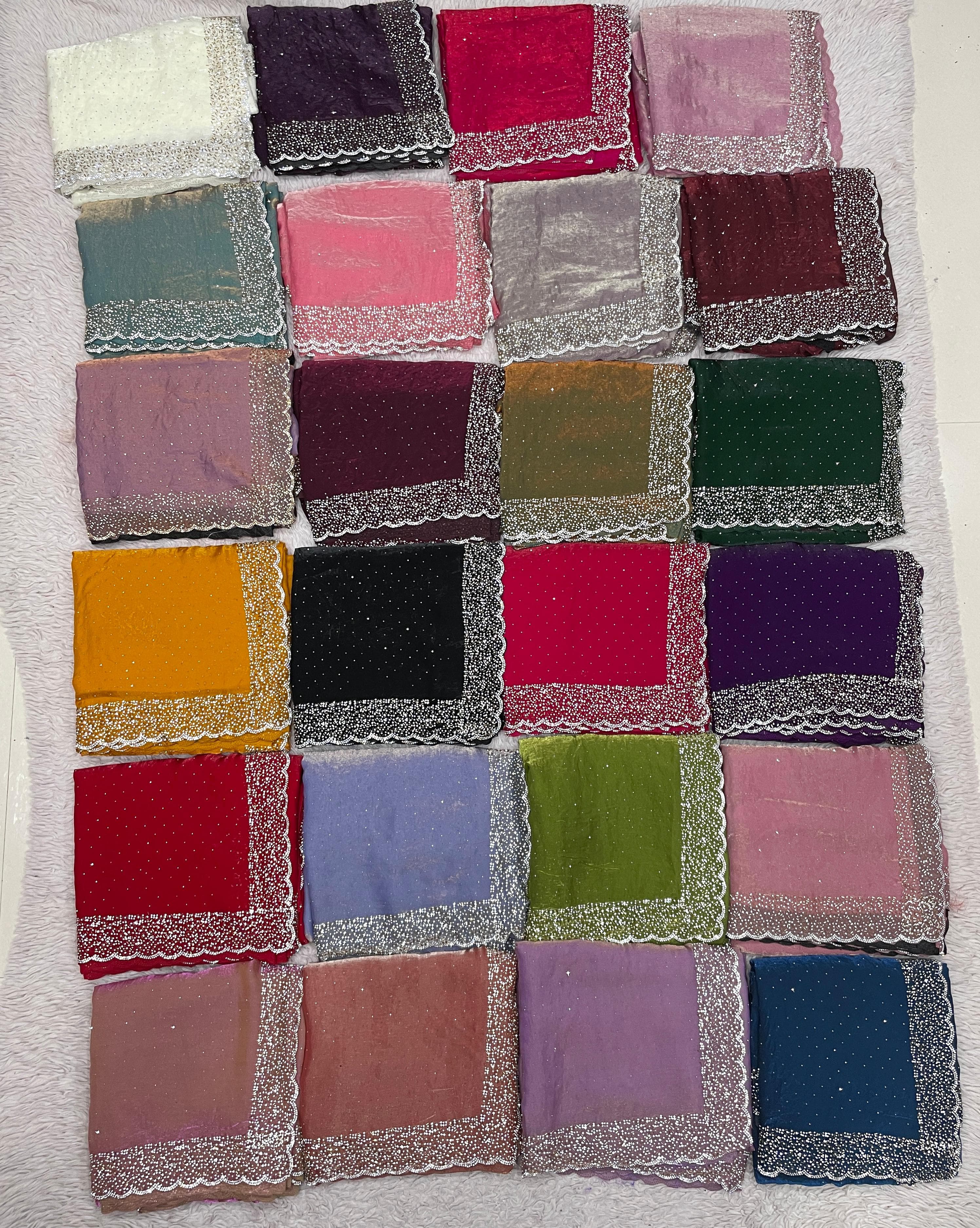 Pure Soft Space Silk Sarees in 20+ Colors
