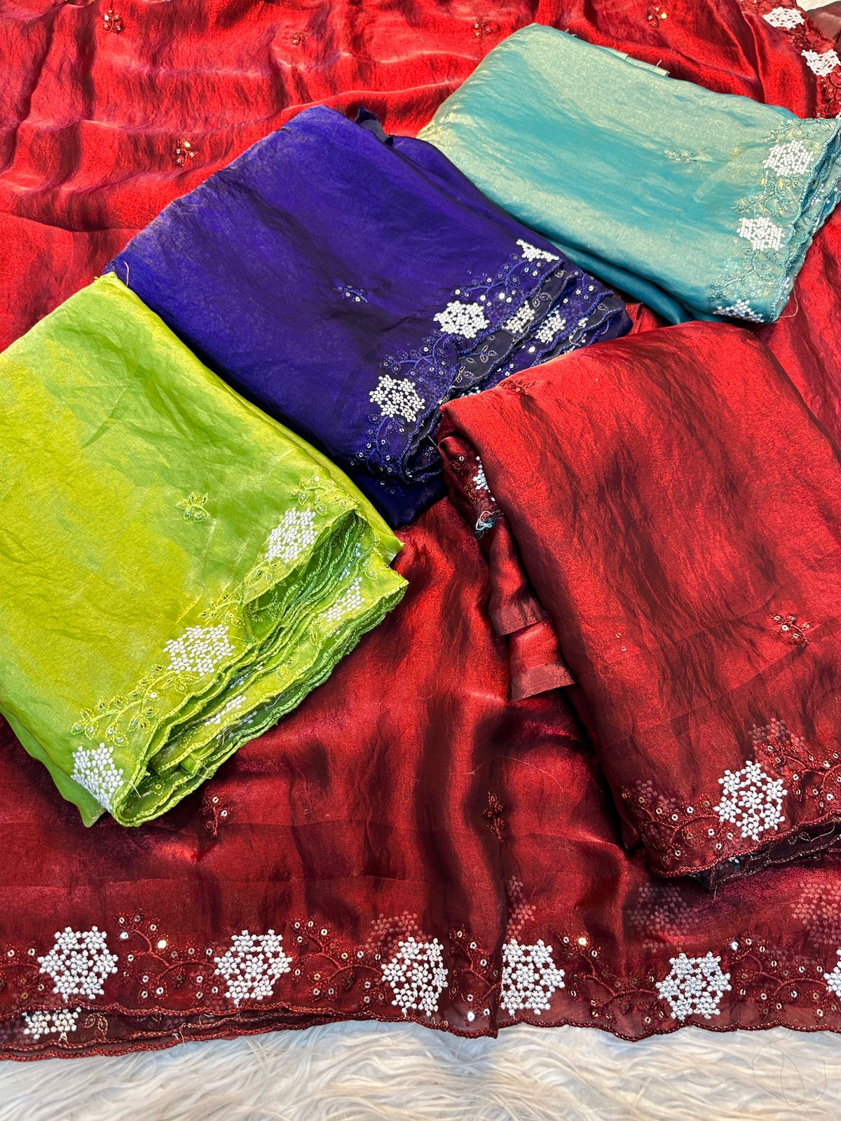 Party Wear Sequence Premium Work Sarees