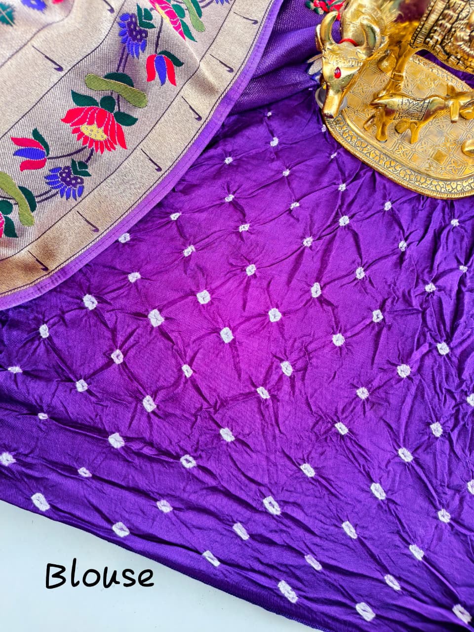 Pure Viscose Bandhini Sarees