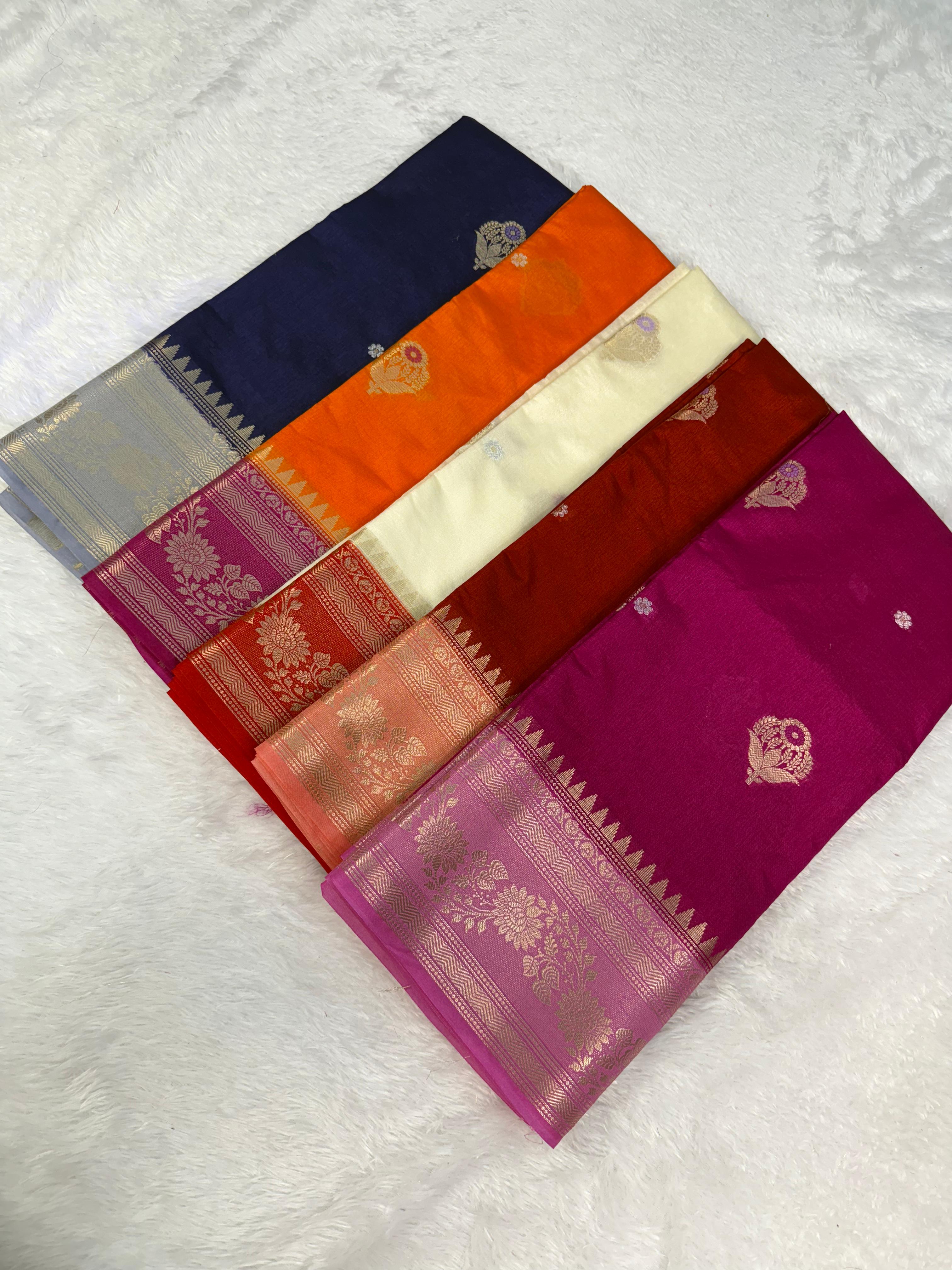 Light Weight Banaras Dyble Dupion Silk Saree