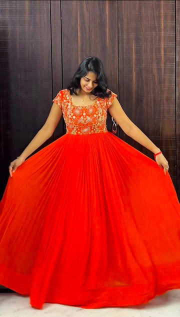 Designer Gown with Duppata