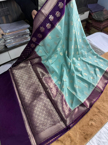 Premium Banarasi Dyble Dupion Soft Silk Sarees