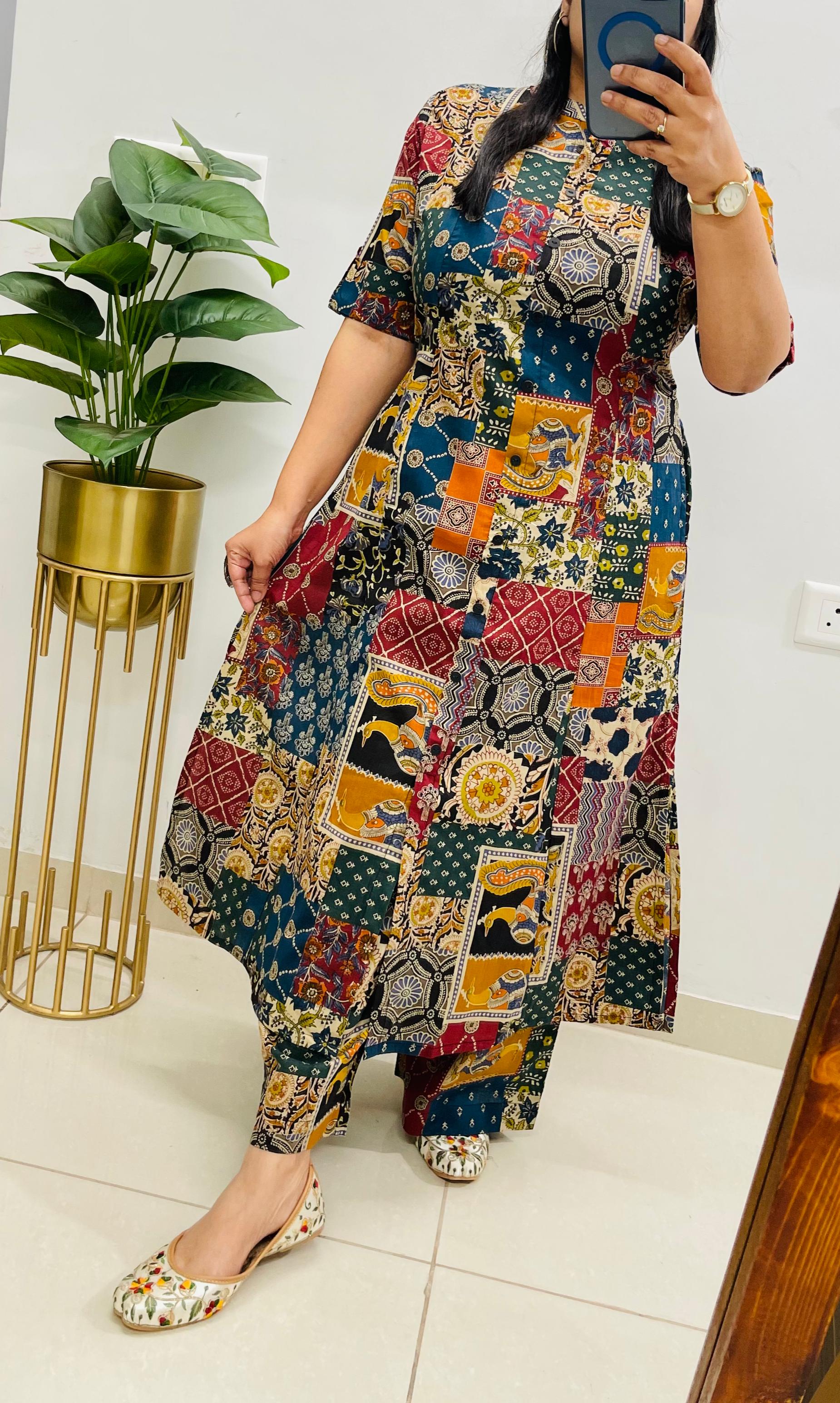 Jaipuri Kalamkari Print Kurti