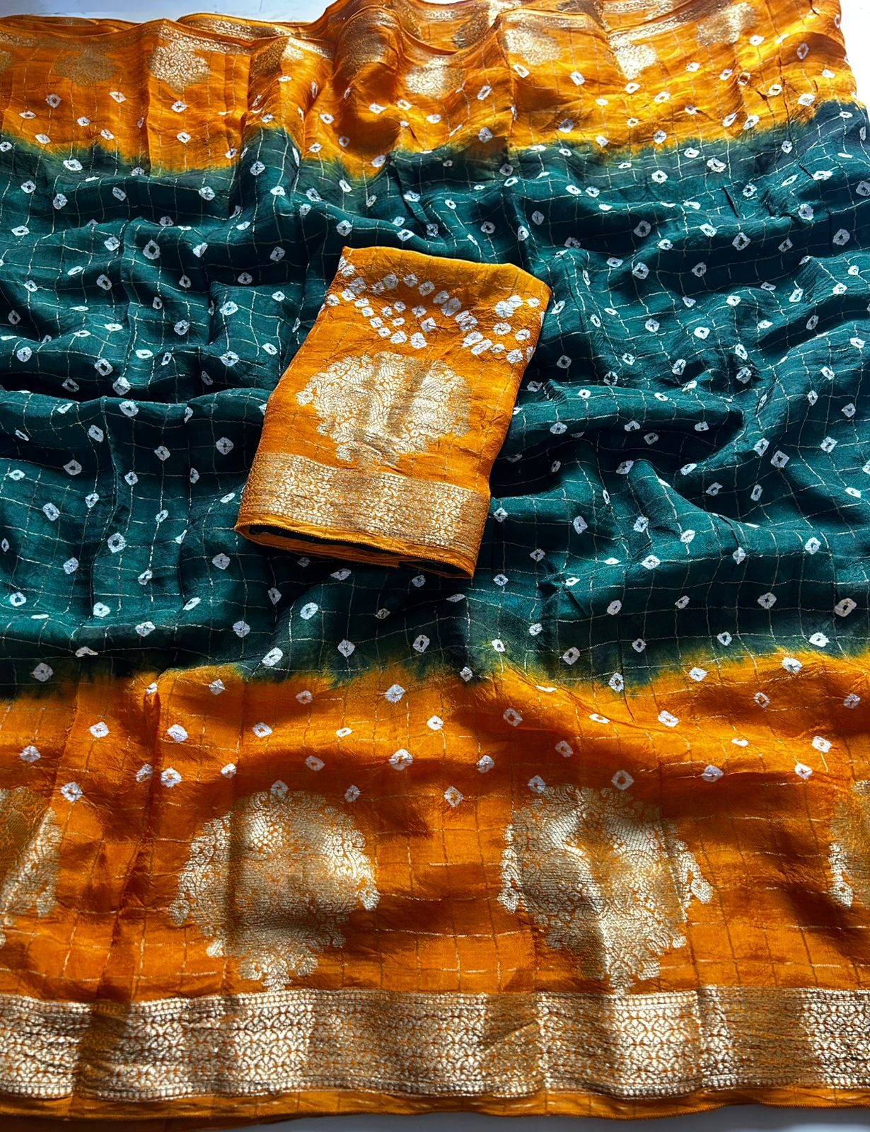 Bandini sarees with kanchi border