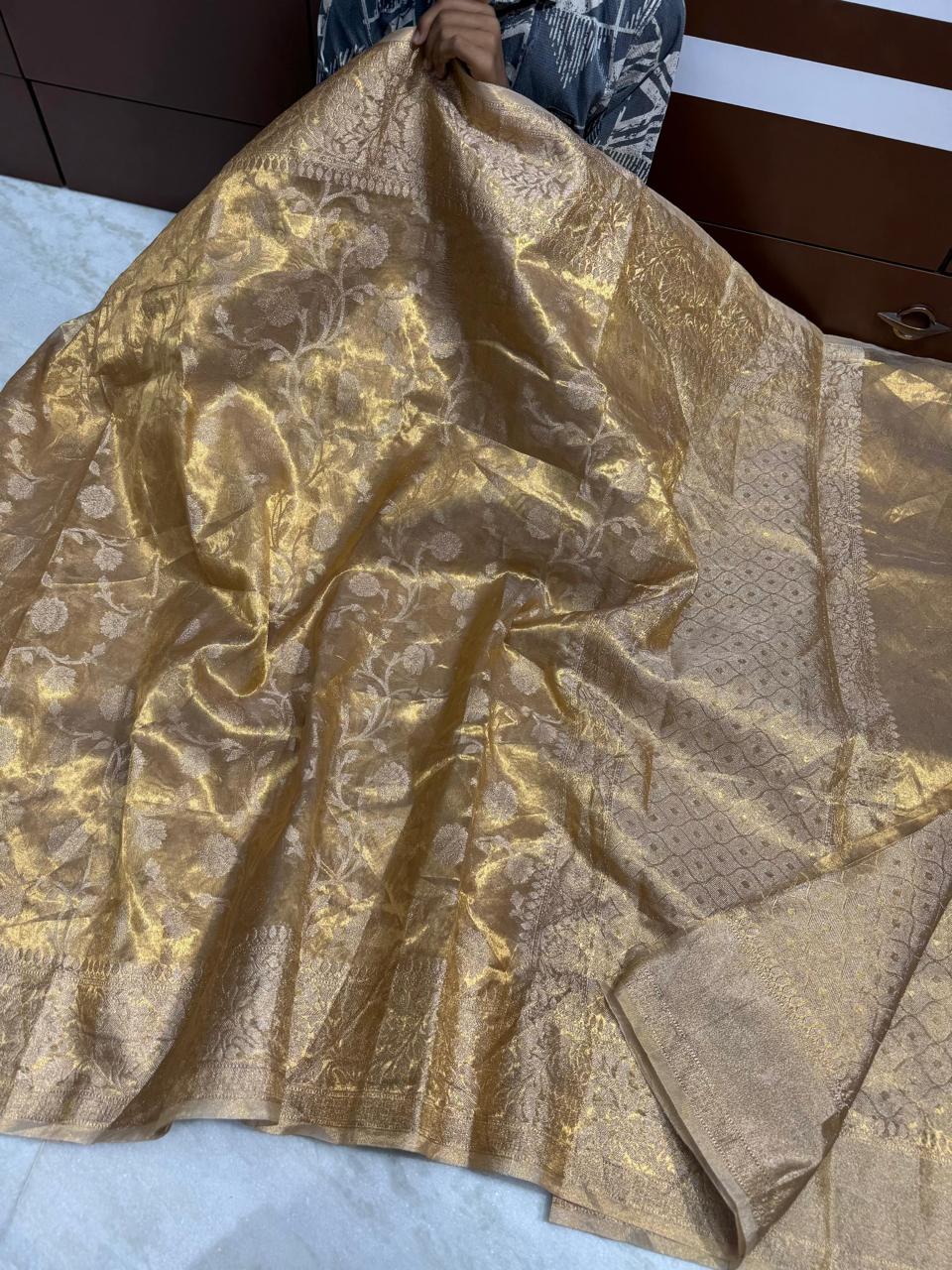Soft Banarasi Tissue Silk Saree