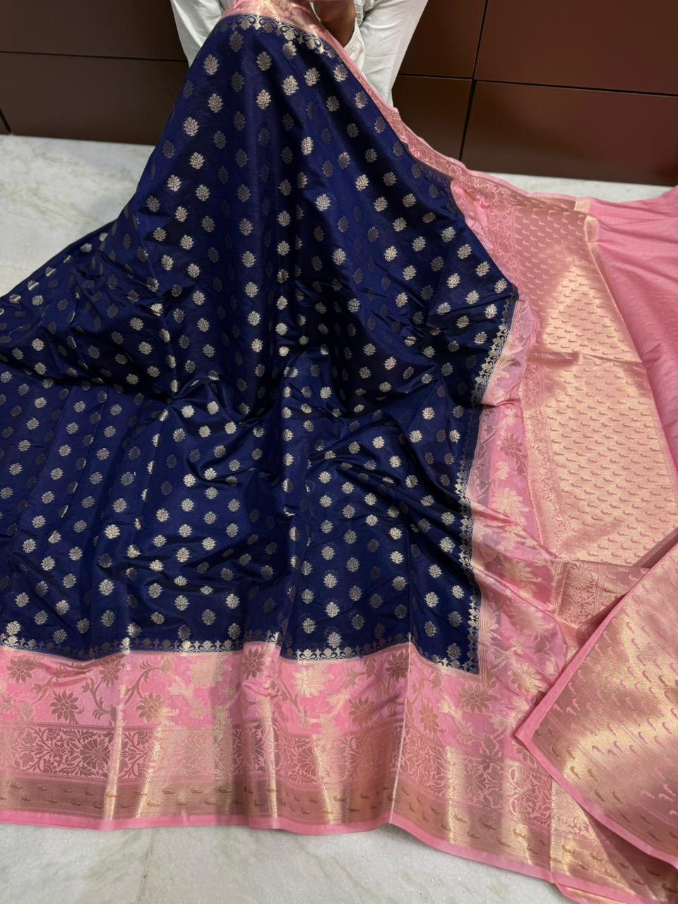 Banarasi Dyble Dupion Soft Silk Sarees