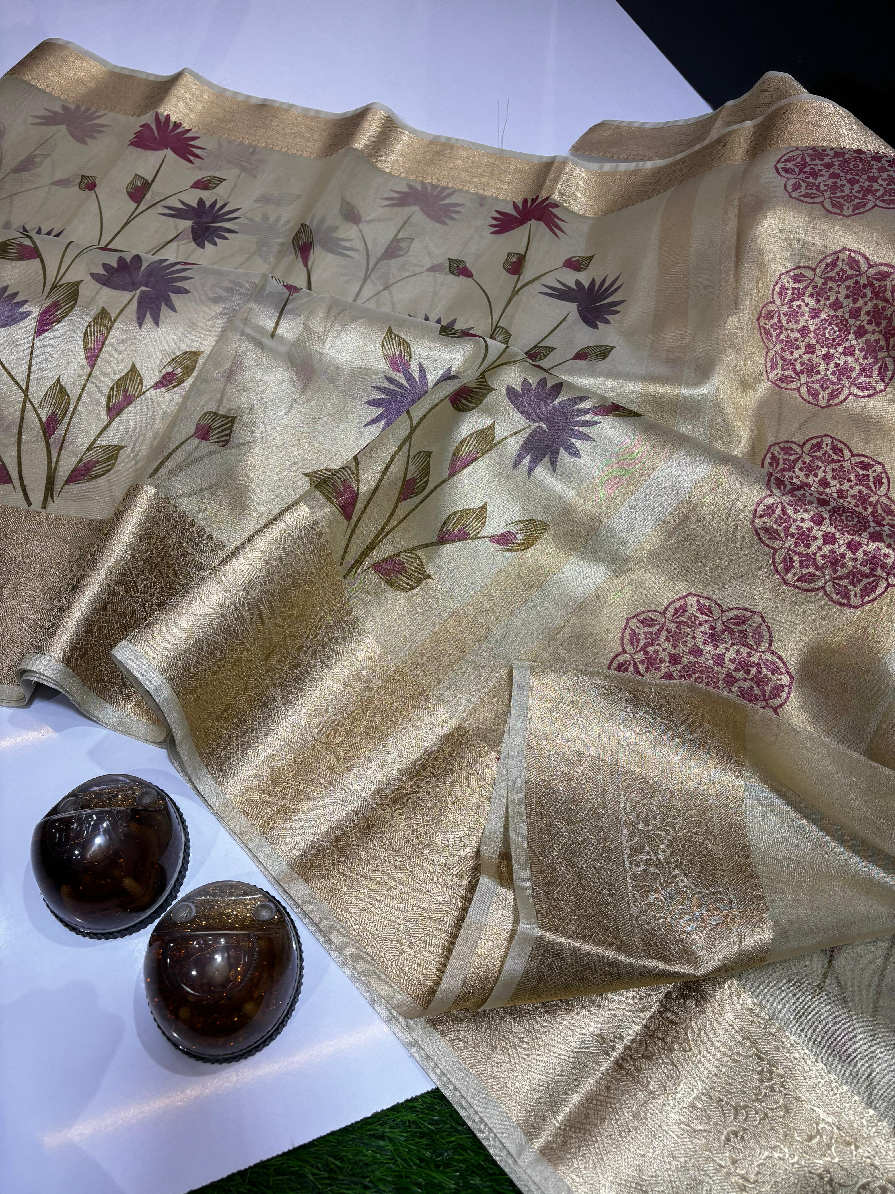 Banarasi Tissue Designer Saree